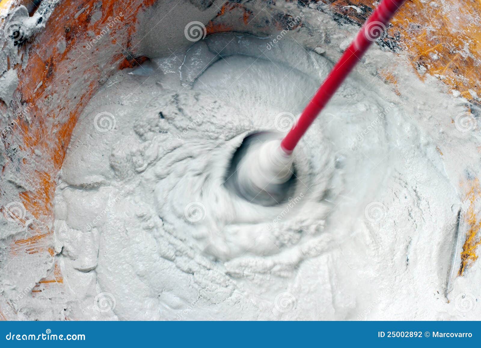 Mixing glue or cement stock photo. Image of cement, mixer - 25002892