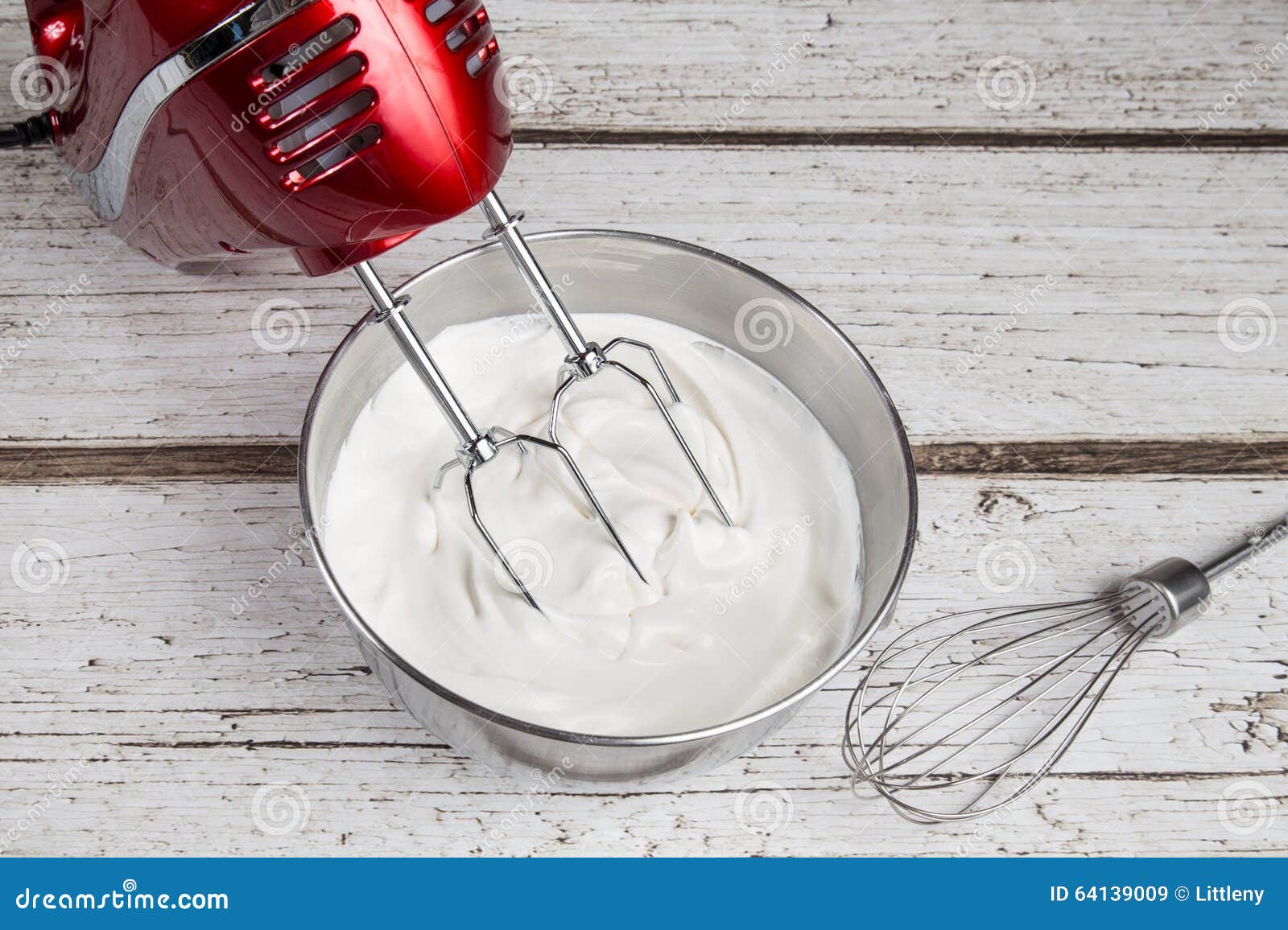 Mixing Whipped Cream stock image. Image of preparation - 64139009