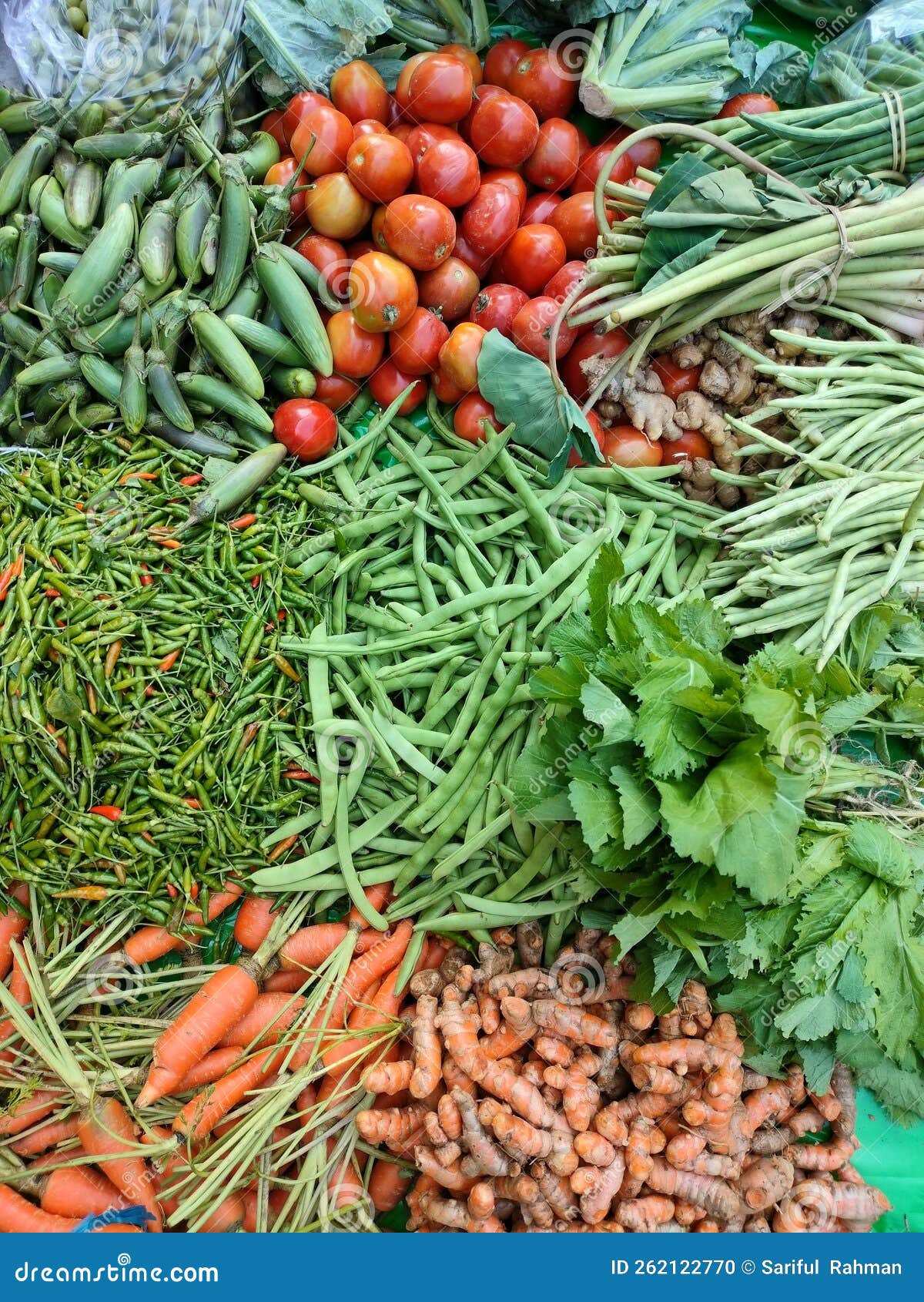 The Mixture of Colourful Green Vegetables Stock Photo Image of