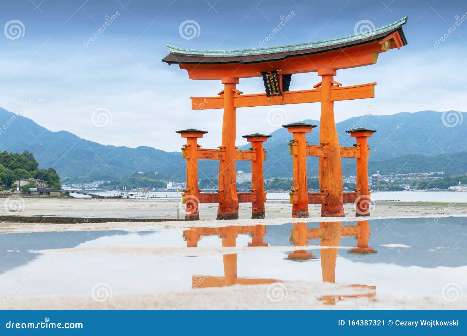 Miyajima, the Famous Floating Torii Gate, Japan Stock Image Image of