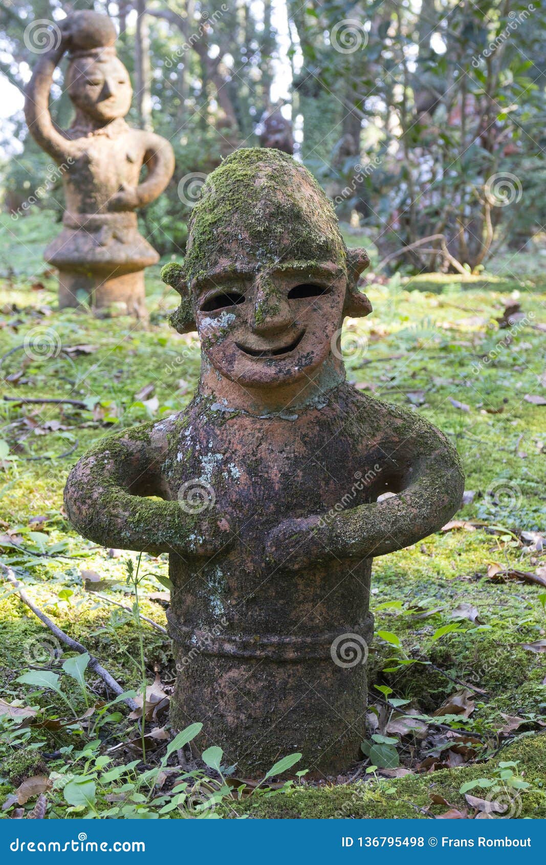 Miyazaki, Japan - November 5, 2018: Haniwa Garden in Heiwadai Park with ...