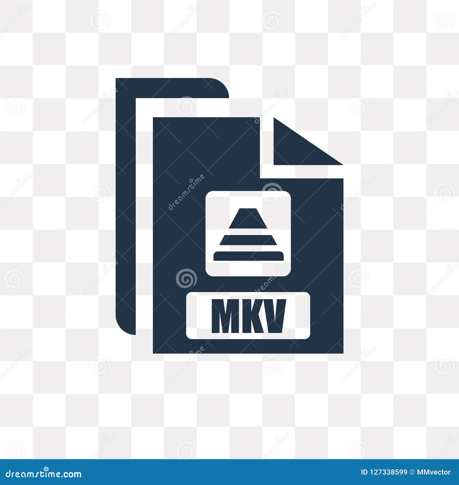 mkv  icon  on transparent background, mkv transpa
