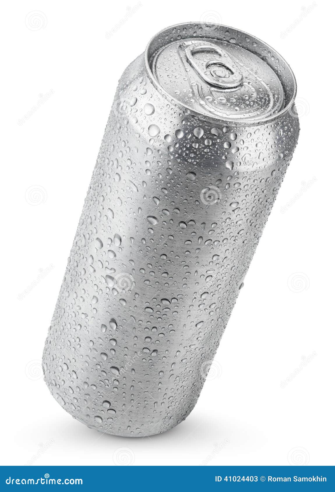 500 Ml Aluminum Can with Water Drops Stock Image Image of isolated