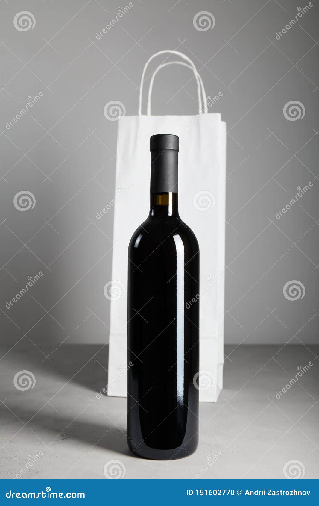 750 Ml Black Wine Bottle. Red Wine Stock Photo Image of product