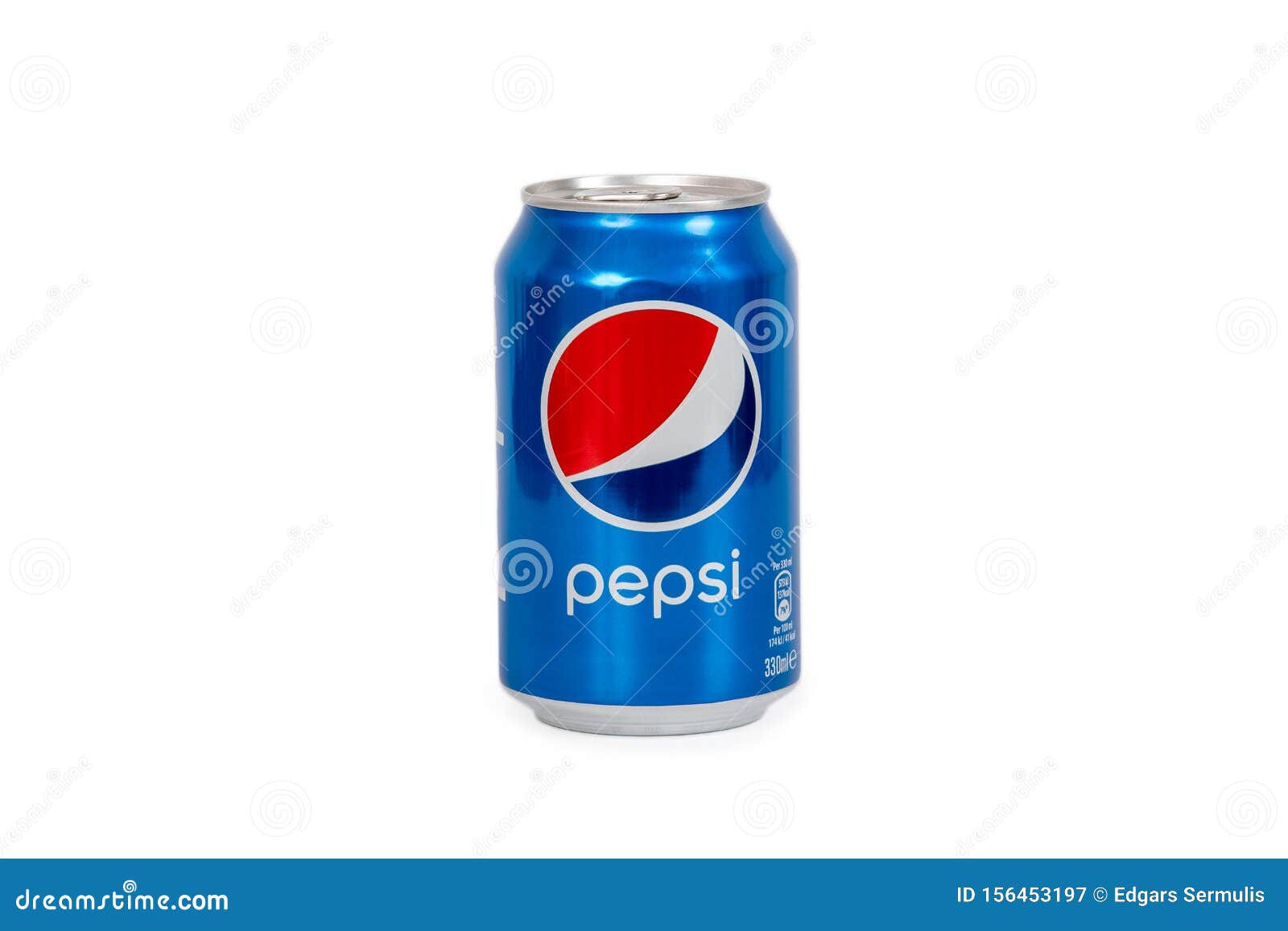 330ml Pepsi Can Isolated on White Background Editorial Photography ...