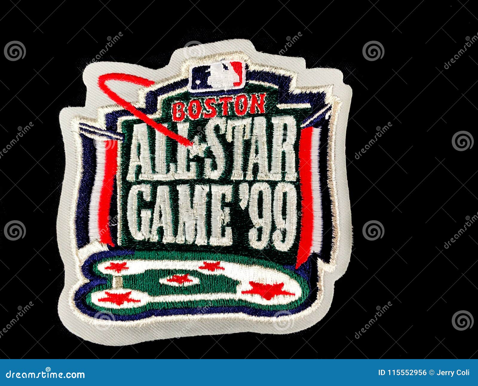 1999 MLB All-Star Patch on a Black Backdrop Editorial Photo