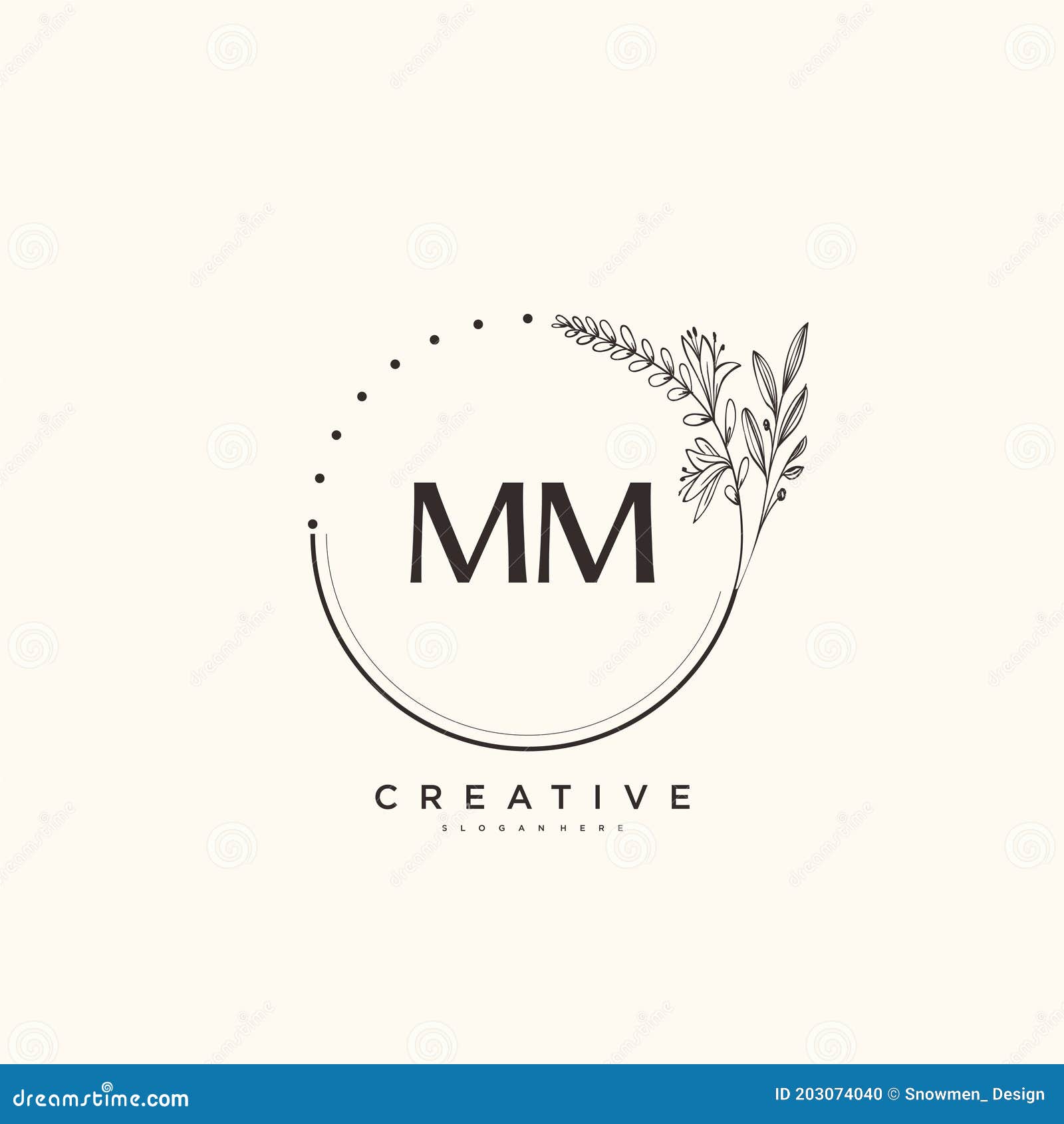 mm ,mm, monogram logo. Calligraphic signature icon. Wedding Logo