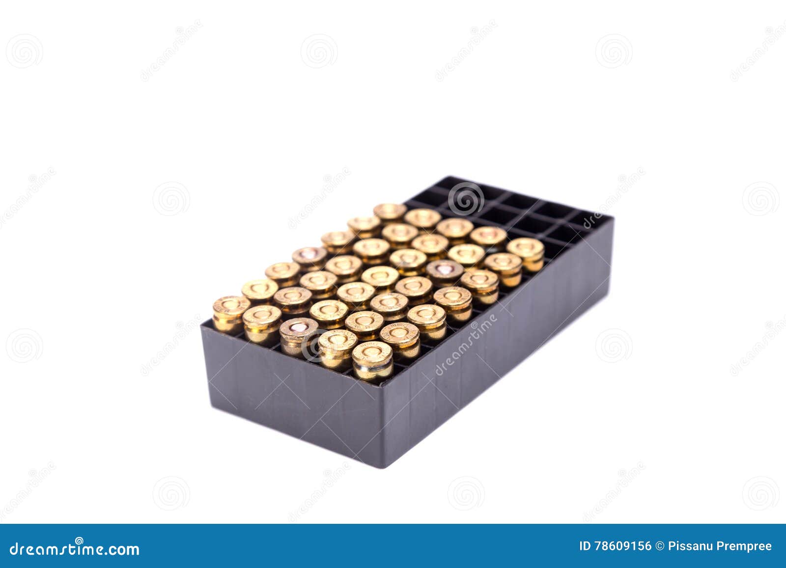 9mm. Bullet Box Isolate on White Background Stock Photo Image of bullets, firearm 78609156
