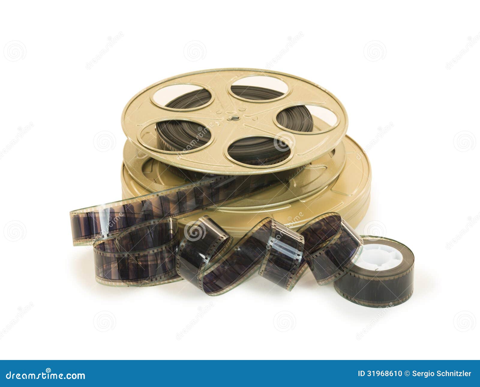 35mm Film in Reel and Its Can 10 Stock Photo - Image of antique