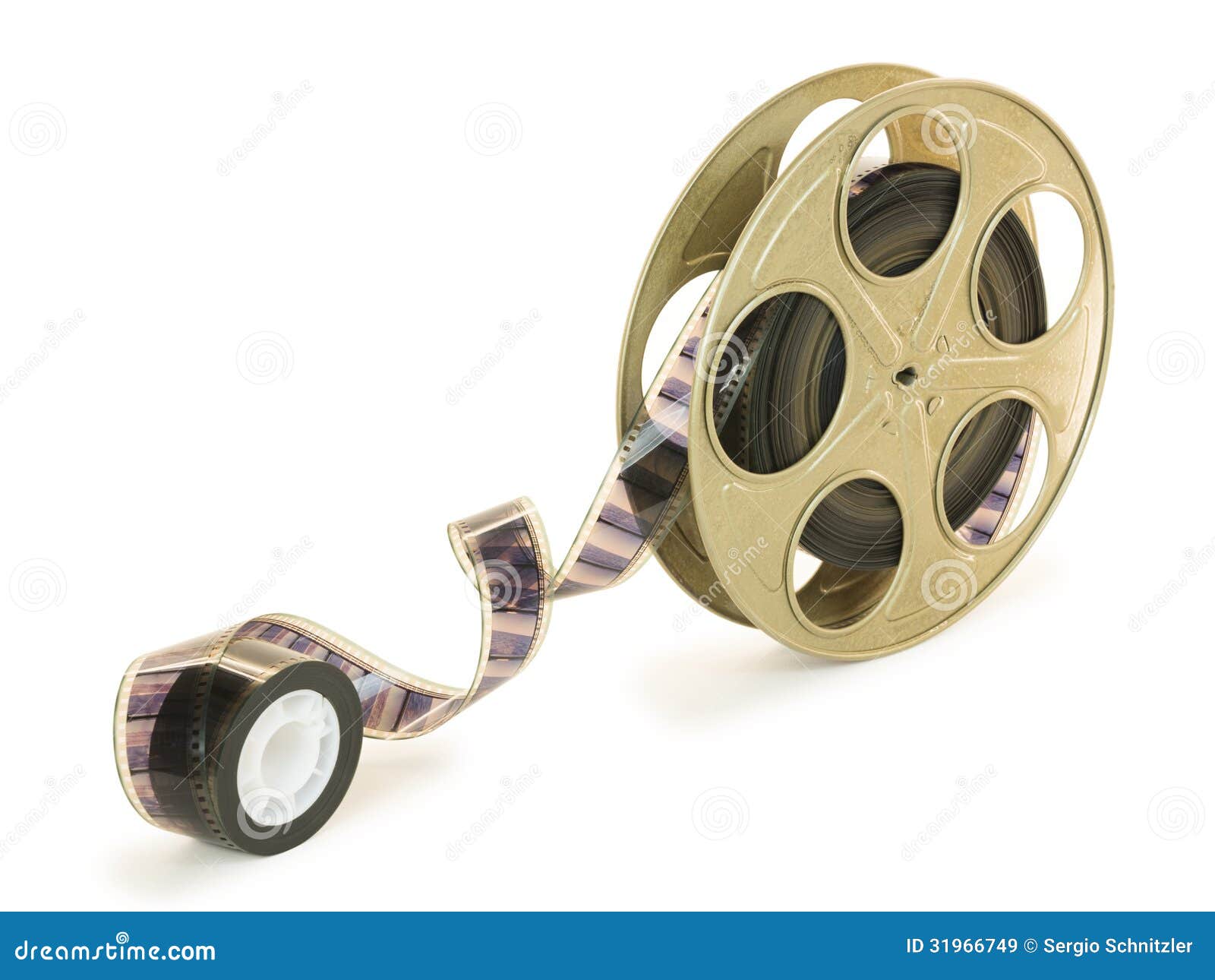 35mm Film in Reel 09 stock image. Image of clipping, path - 31966749