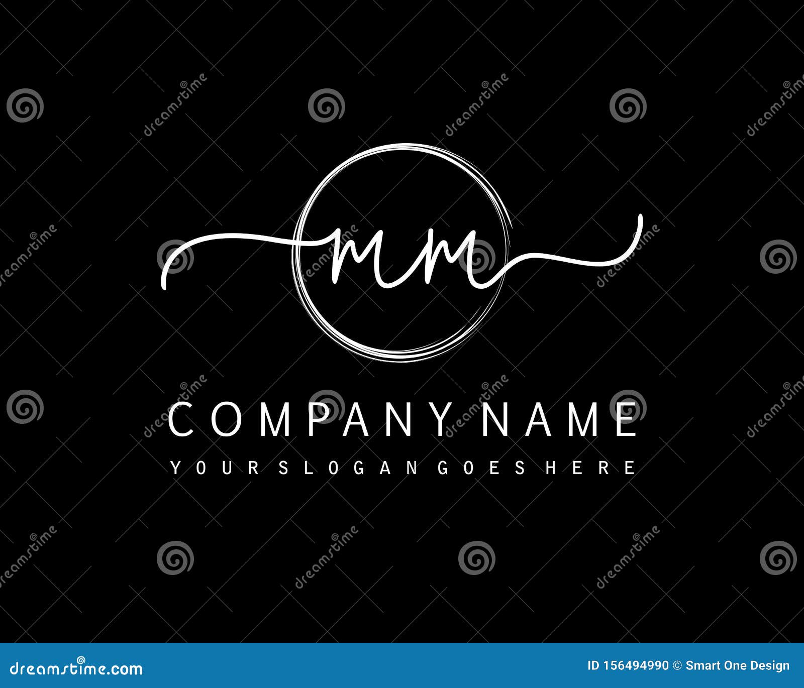 Mm monogram logo with sharped shape design Vector Image