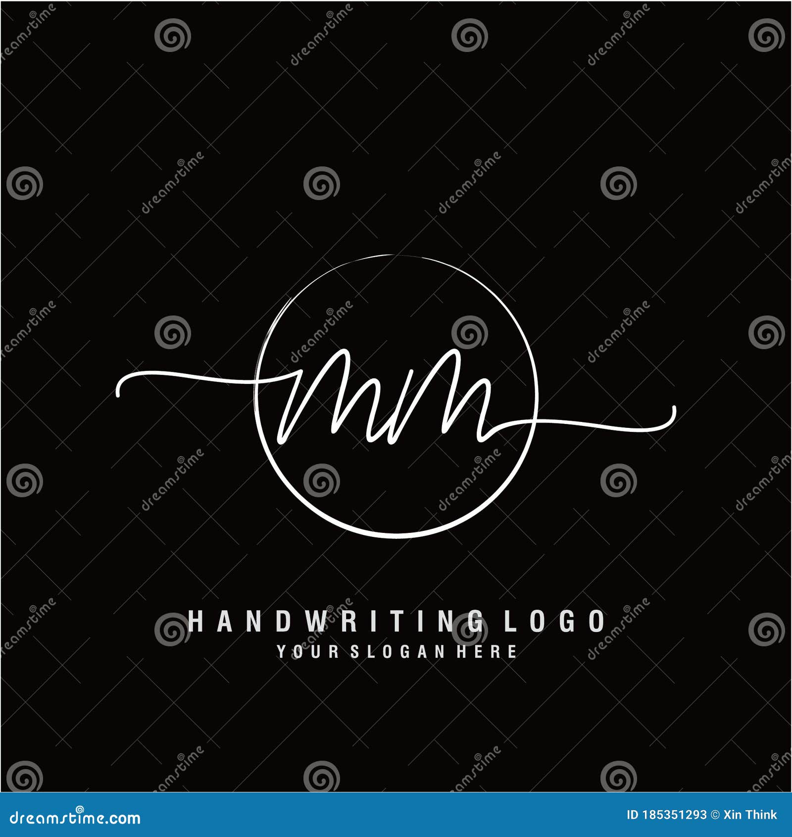 MM Luxury vector initial logo, handwriting logo of initial