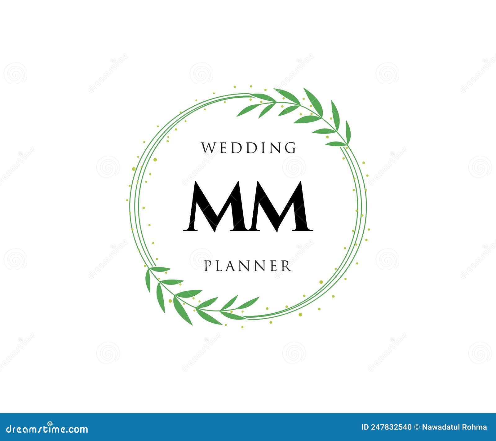 m m wedding logo