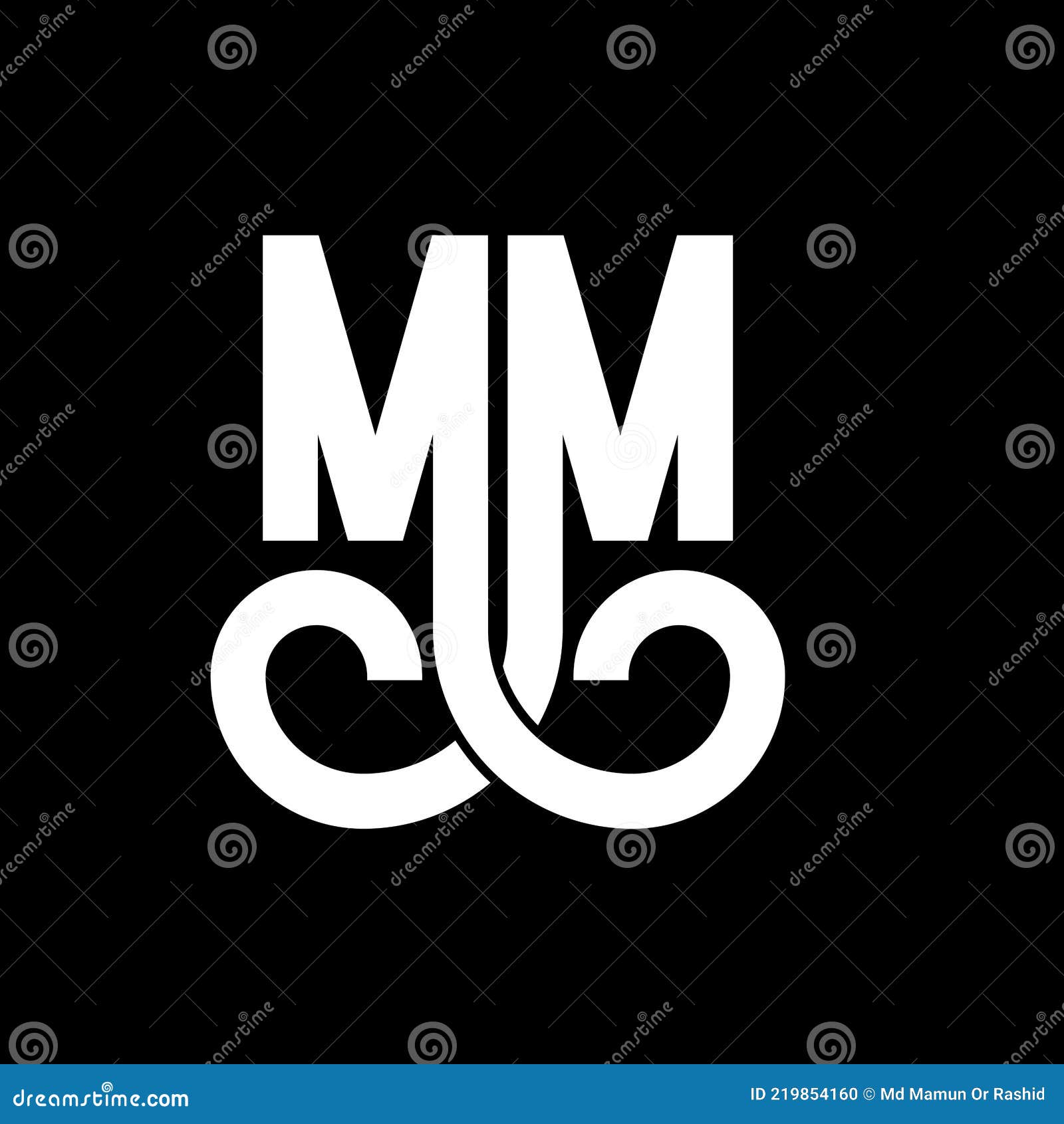 MM Letter Logo Design. Initial Letters MM Logo Icon. Abstract Letter MM  Minimal Logo Design Template Stock Vector - Illustration of concept,  modern: 219854160