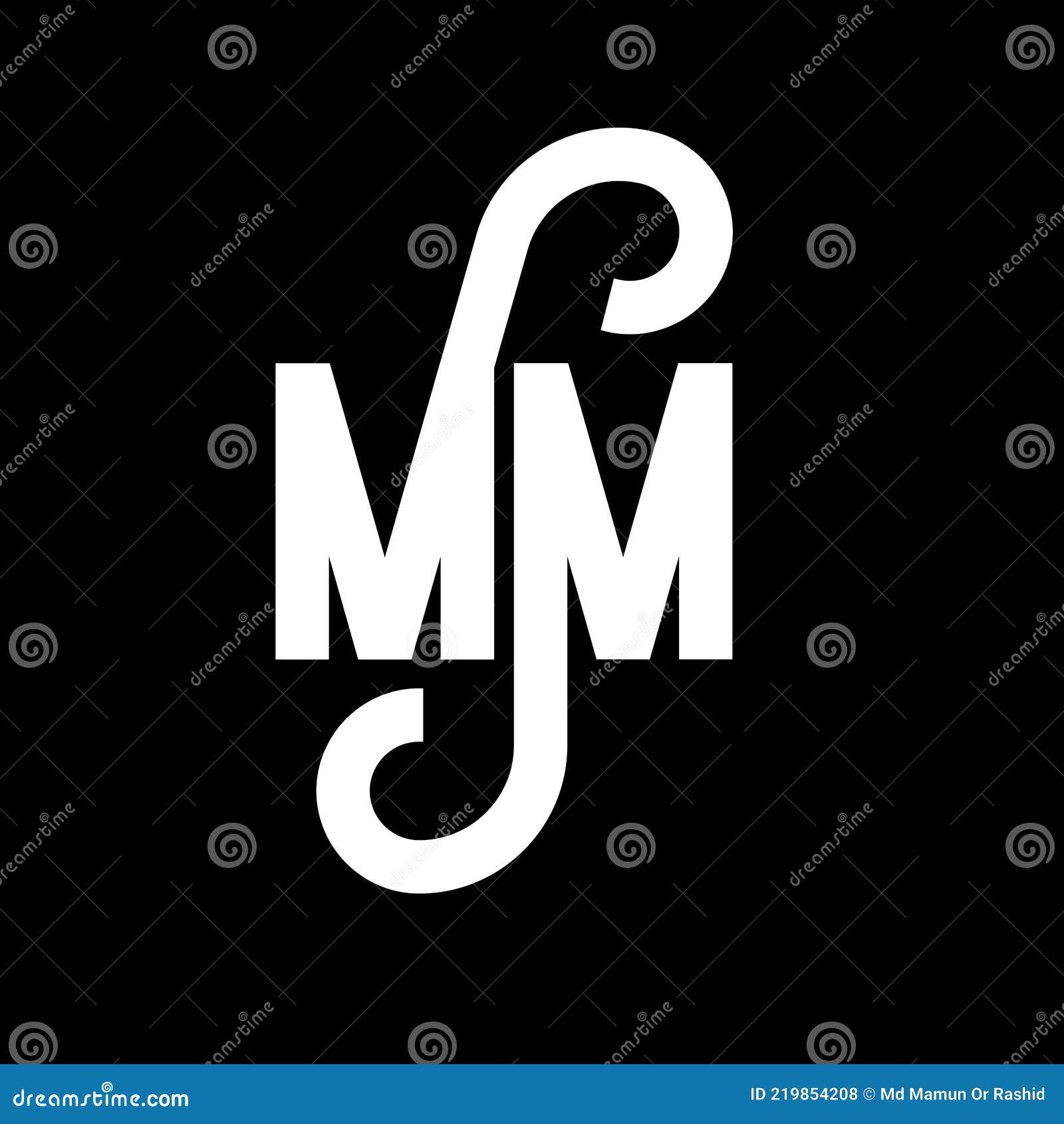 MM Letter Logo Design. Initial Letters MM Logo Icon. Abstract