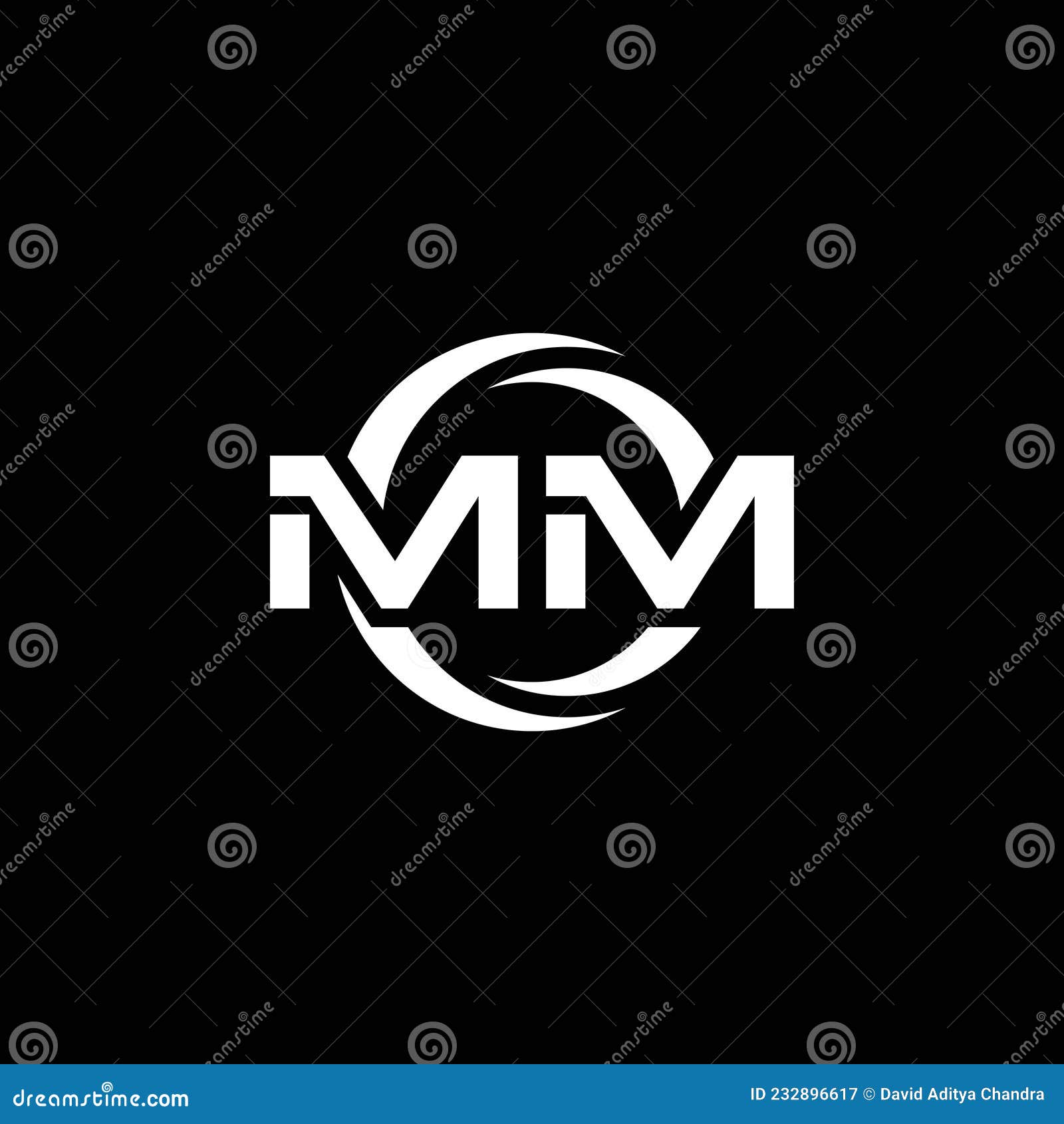 MM Logo Monogram Design Template Stock Vector - Illustration of