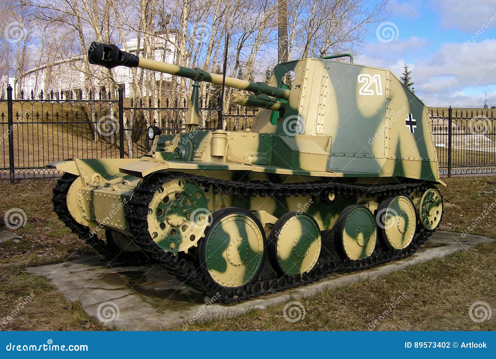 The 75 Mm 38M Marder Self-Propelled Anti-Tank Gun Germany Stock