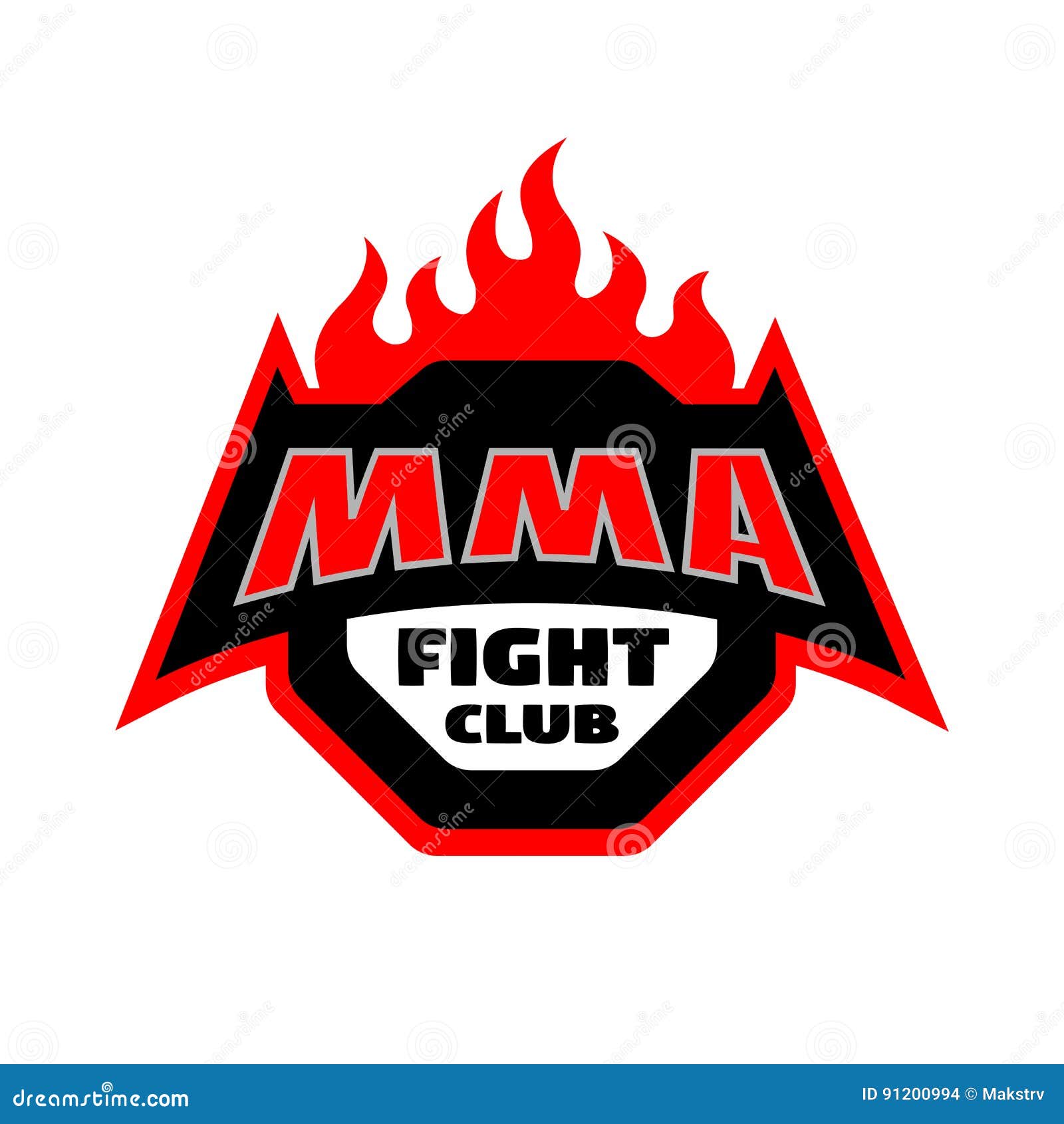 Illustration of Fighter for sport logo, fight club, team 14310549 Vector  Art at Vecteezy