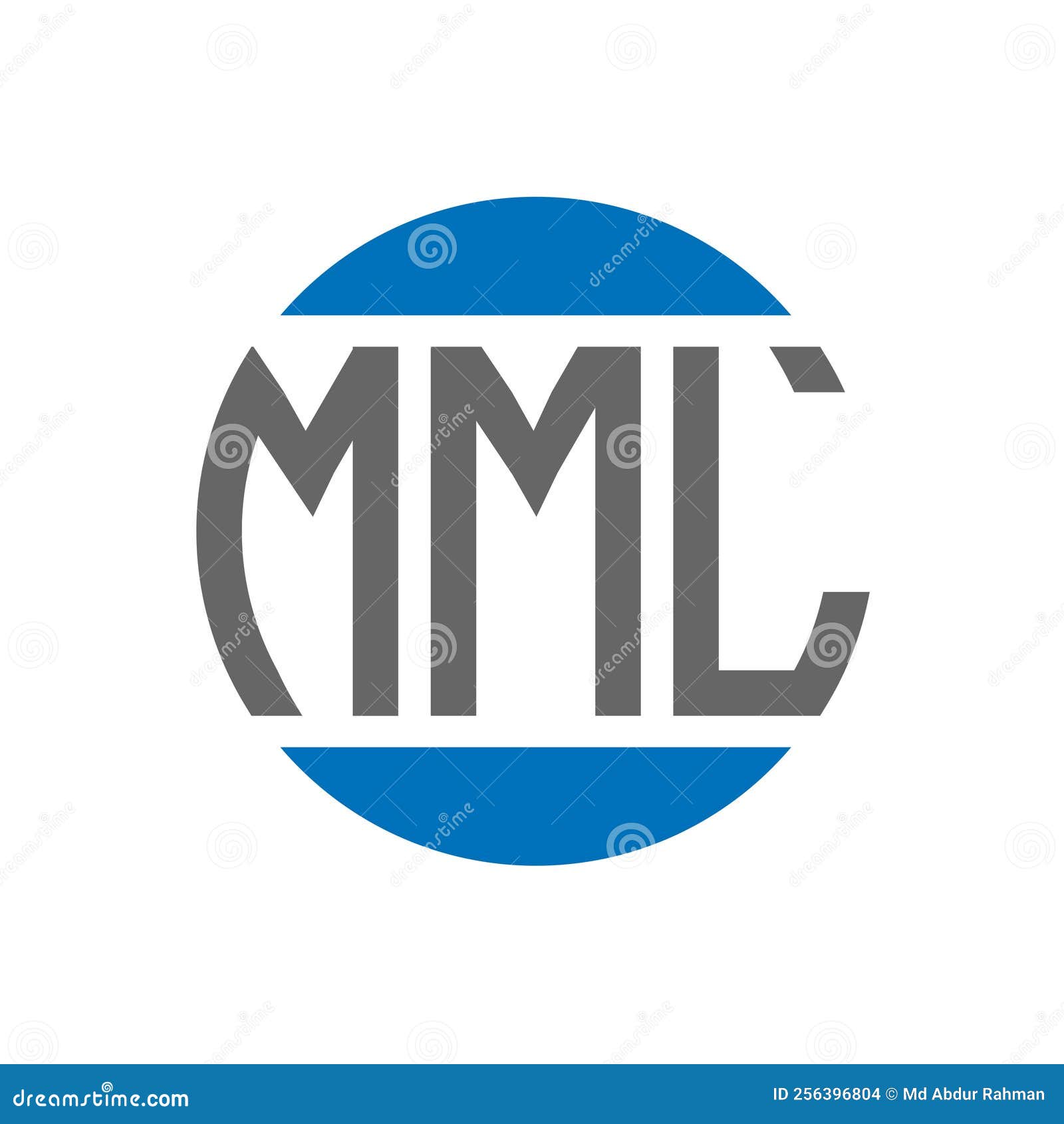 MML Letter Logo Design on White Background. MML Creative Initials