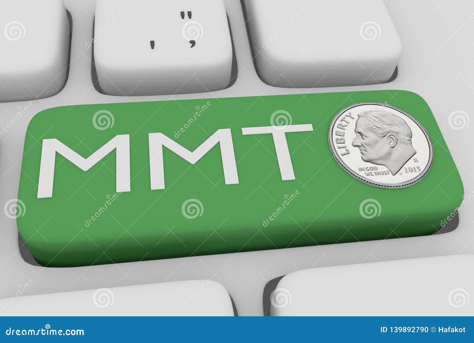 MMT - financial concept stock illustration. Illustration of communication -  139892790