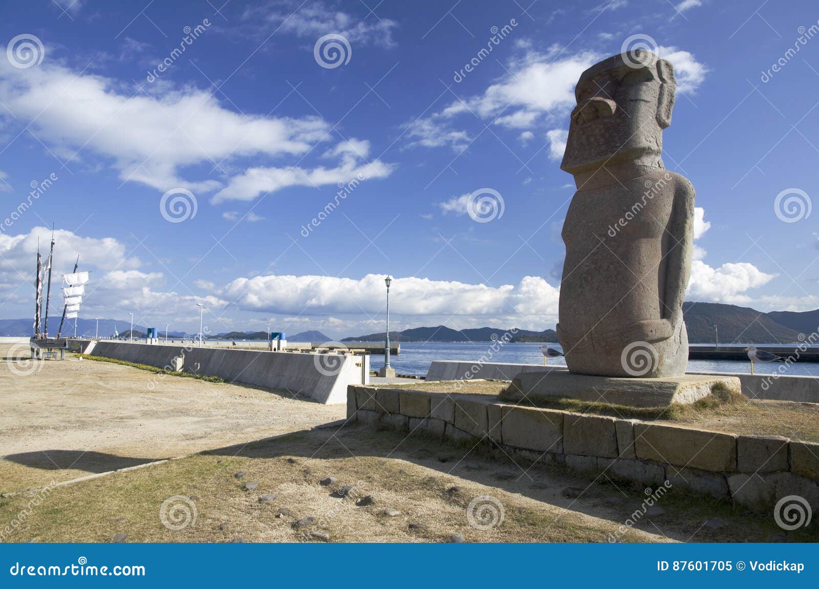 Moai statue stock image. Image of barren, islands, exotic 87601705