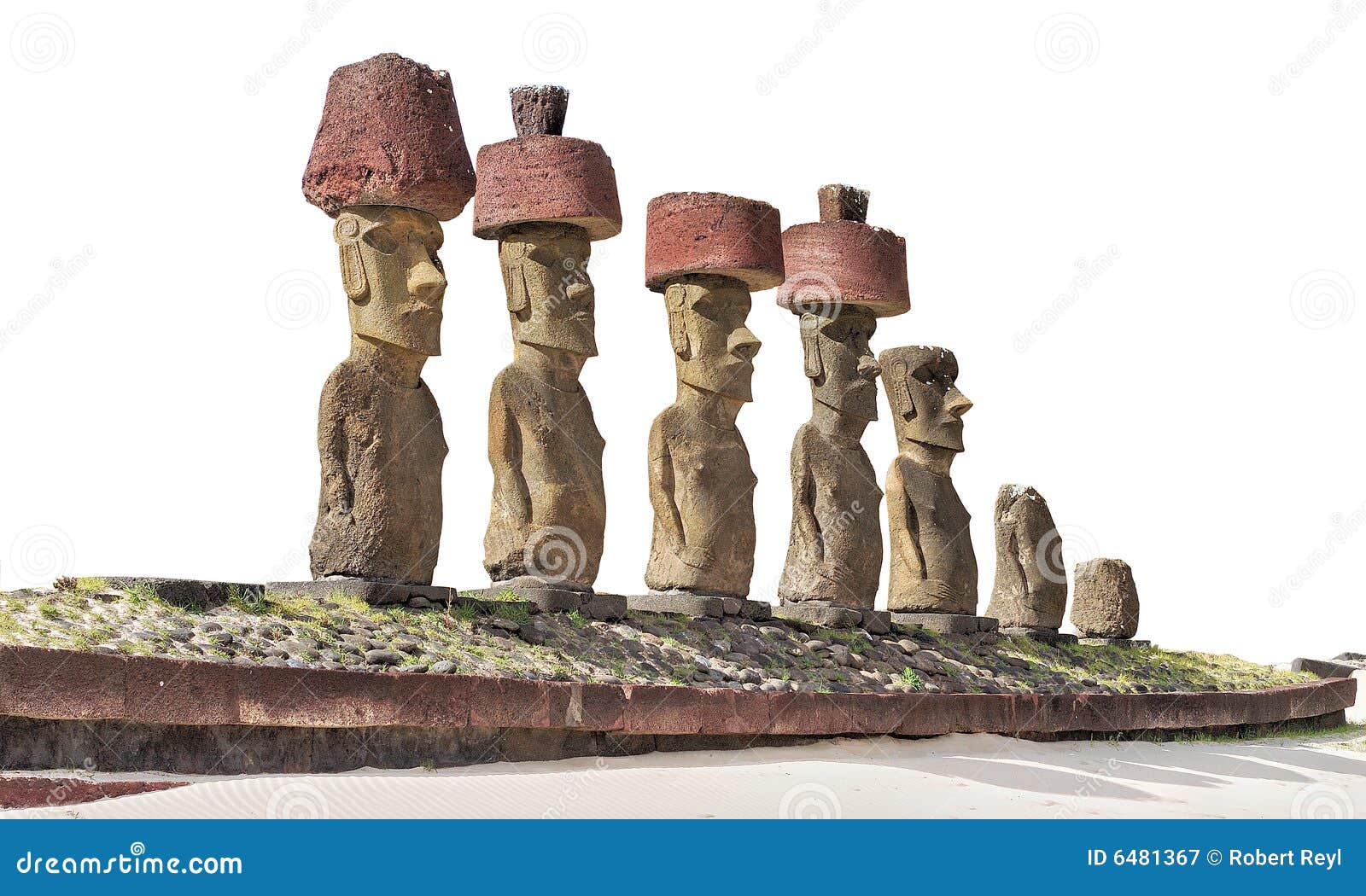 Moai Statues stock image. Image of crafted, medieval, scenic 6481367