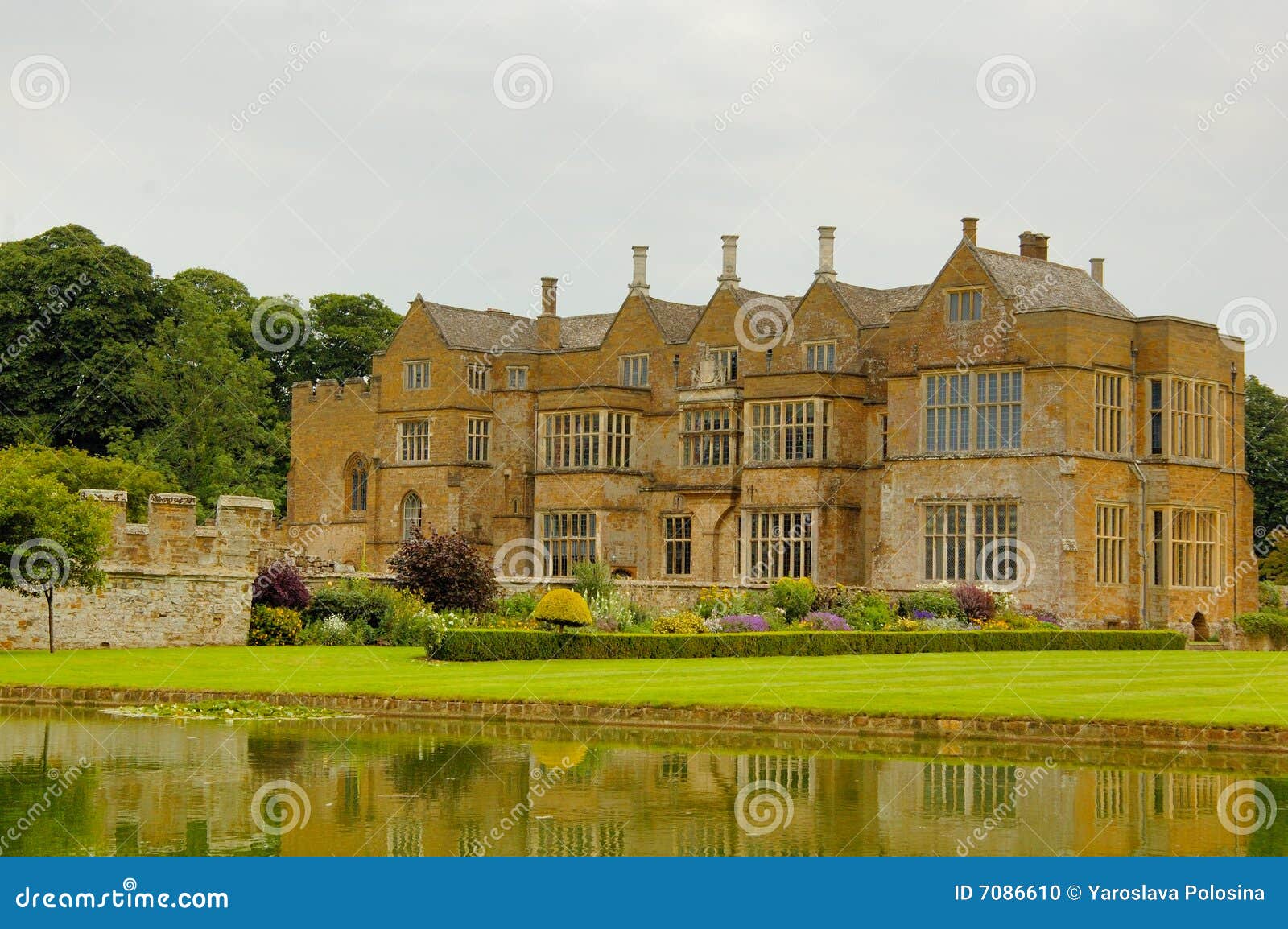 Moat And Manor House In The Medieval Castle Stock Photo Image Of England Detail
