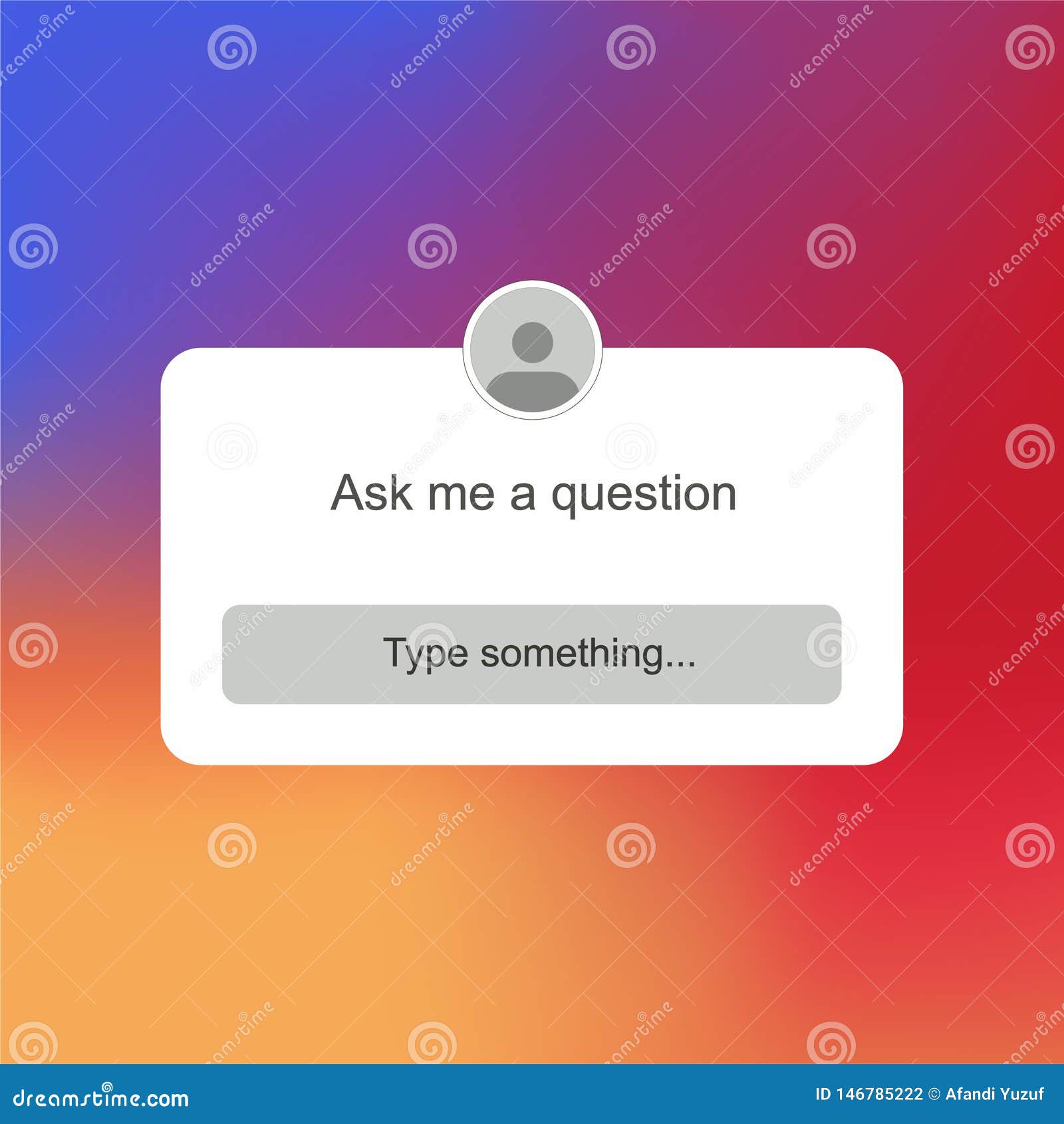 Download Instagram Ask Me A Question User Interface Design Vector Stock Vector - Illustration of future ...