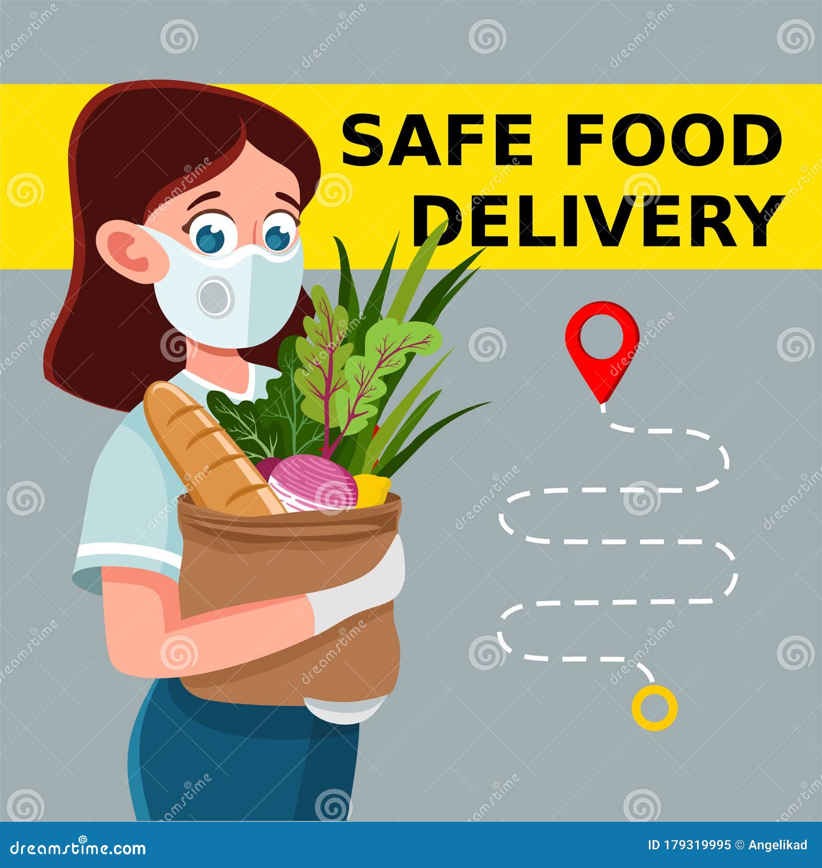 delivery of goods during the prevention of coronovirus, covid-19