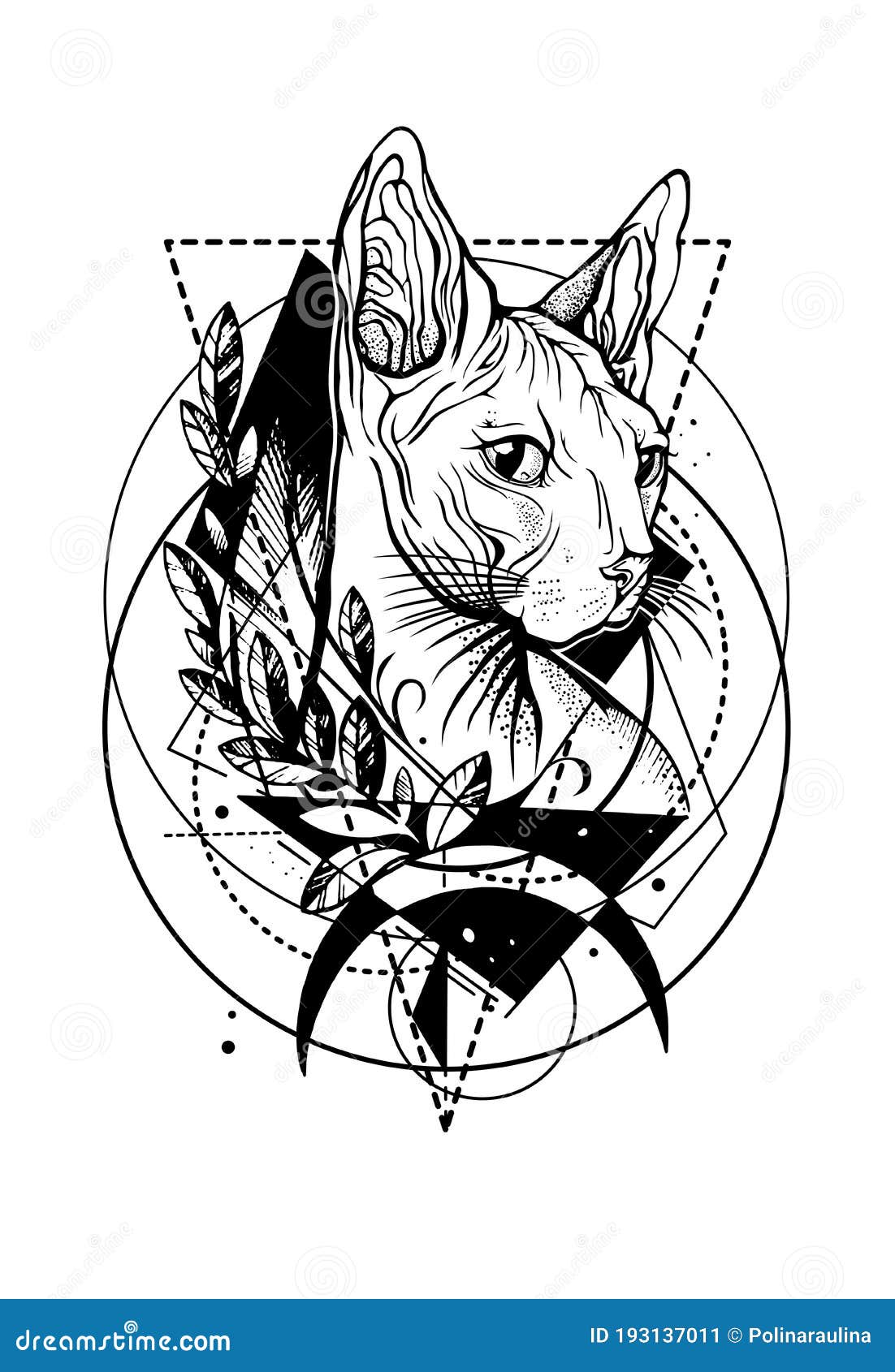 Kawai Porcelain Cat Tattoo Design – Tattoos Wizard Designs