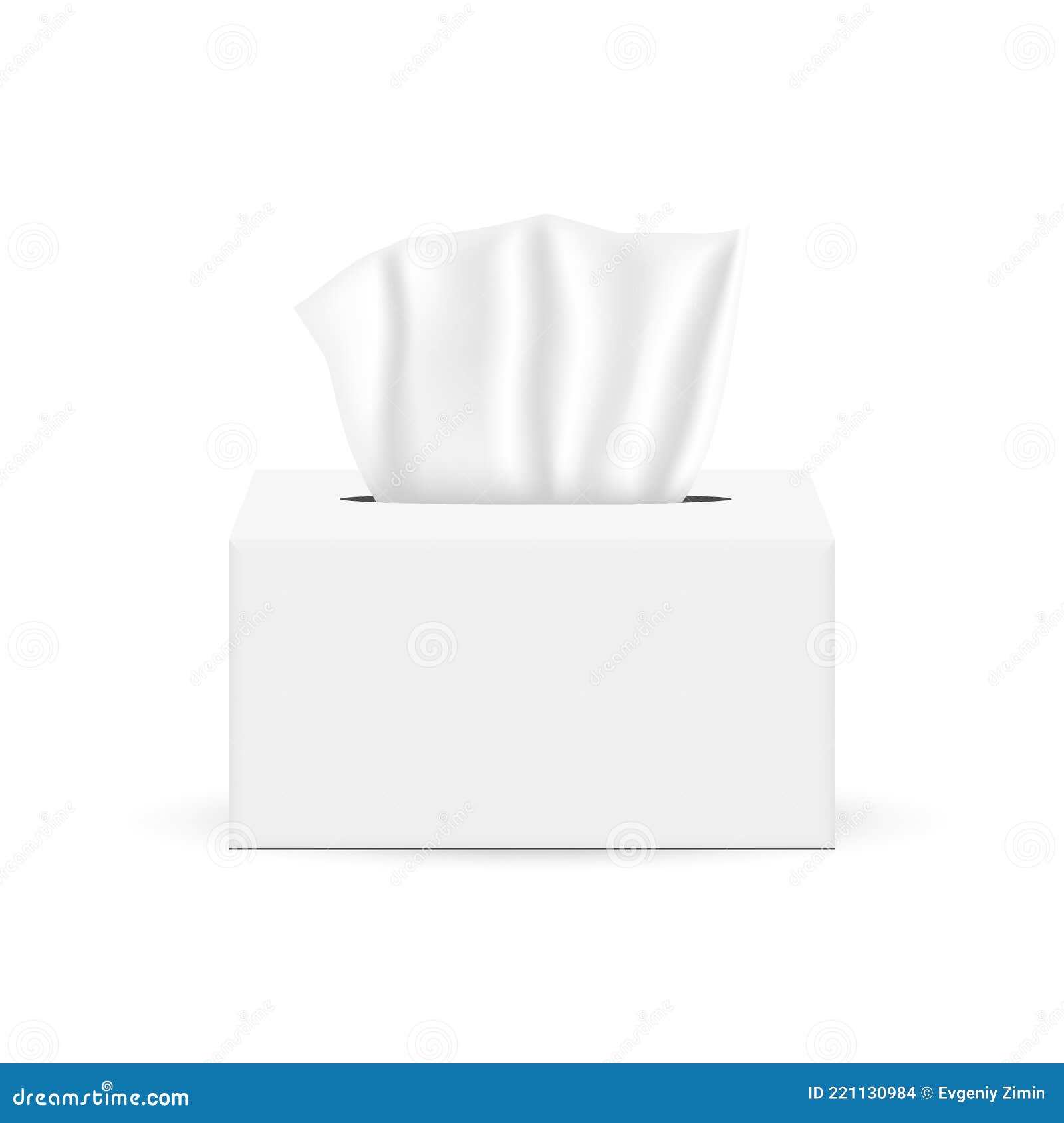 tissues box,  on white background