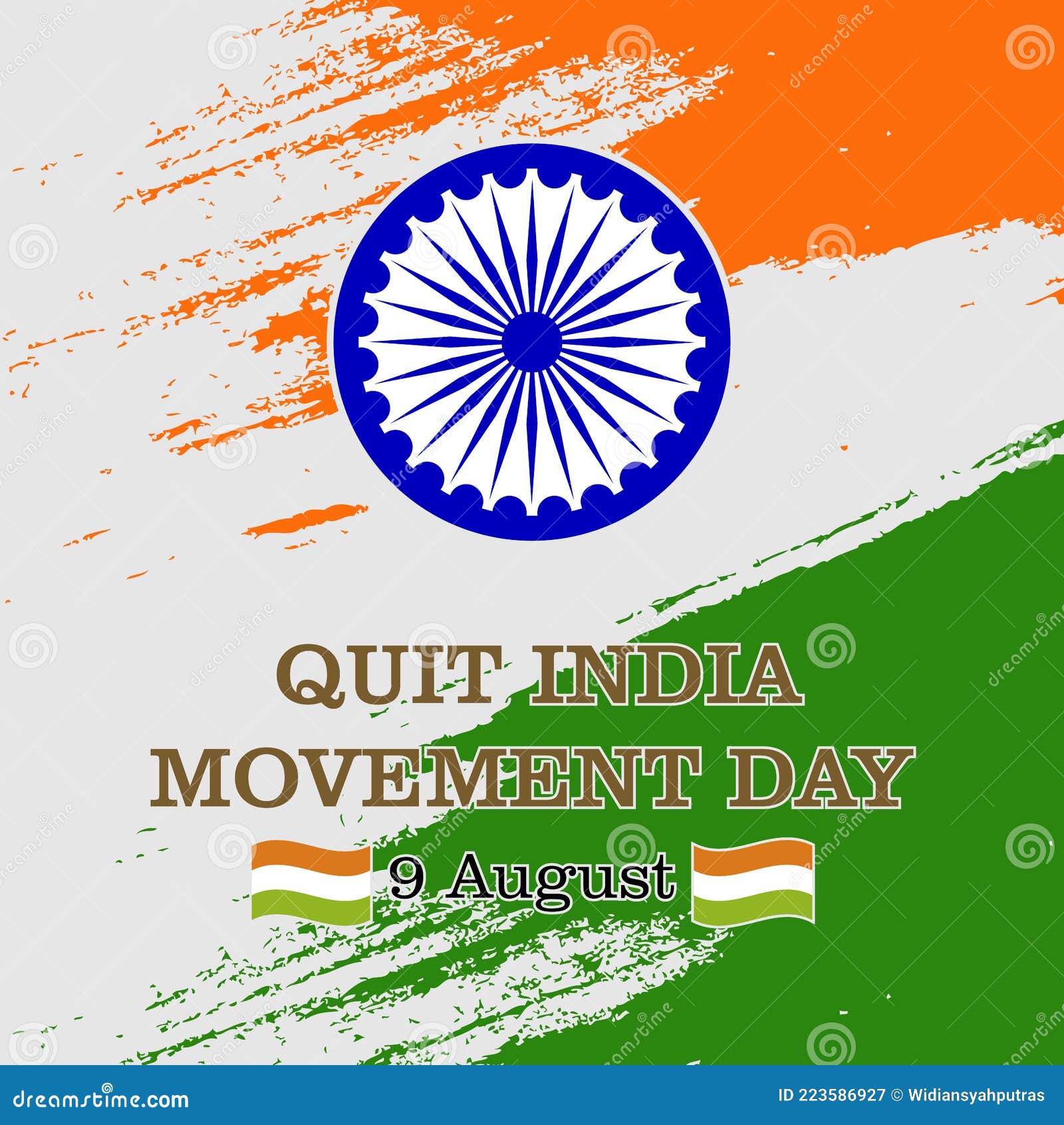 Vector Illustration Quit India Movement Day Is Celebrated Every 9th August Against A Background Of Colored Scribbles Of The Indi Stock Vector Illustration Of Sardar Indi