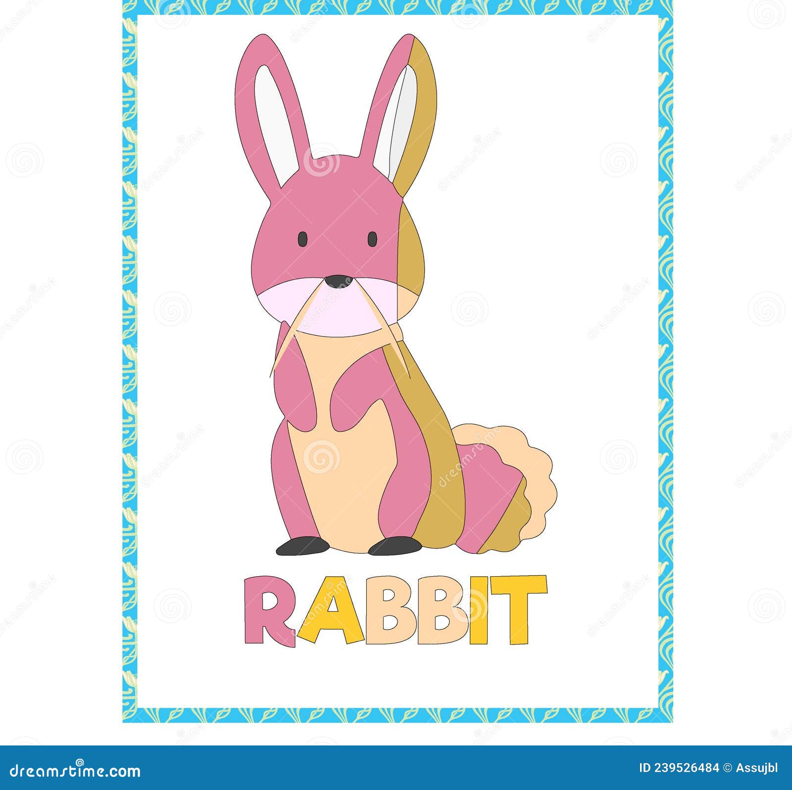 Set of Wild Animals Name,Animals Clip Art Education Printable,Animal