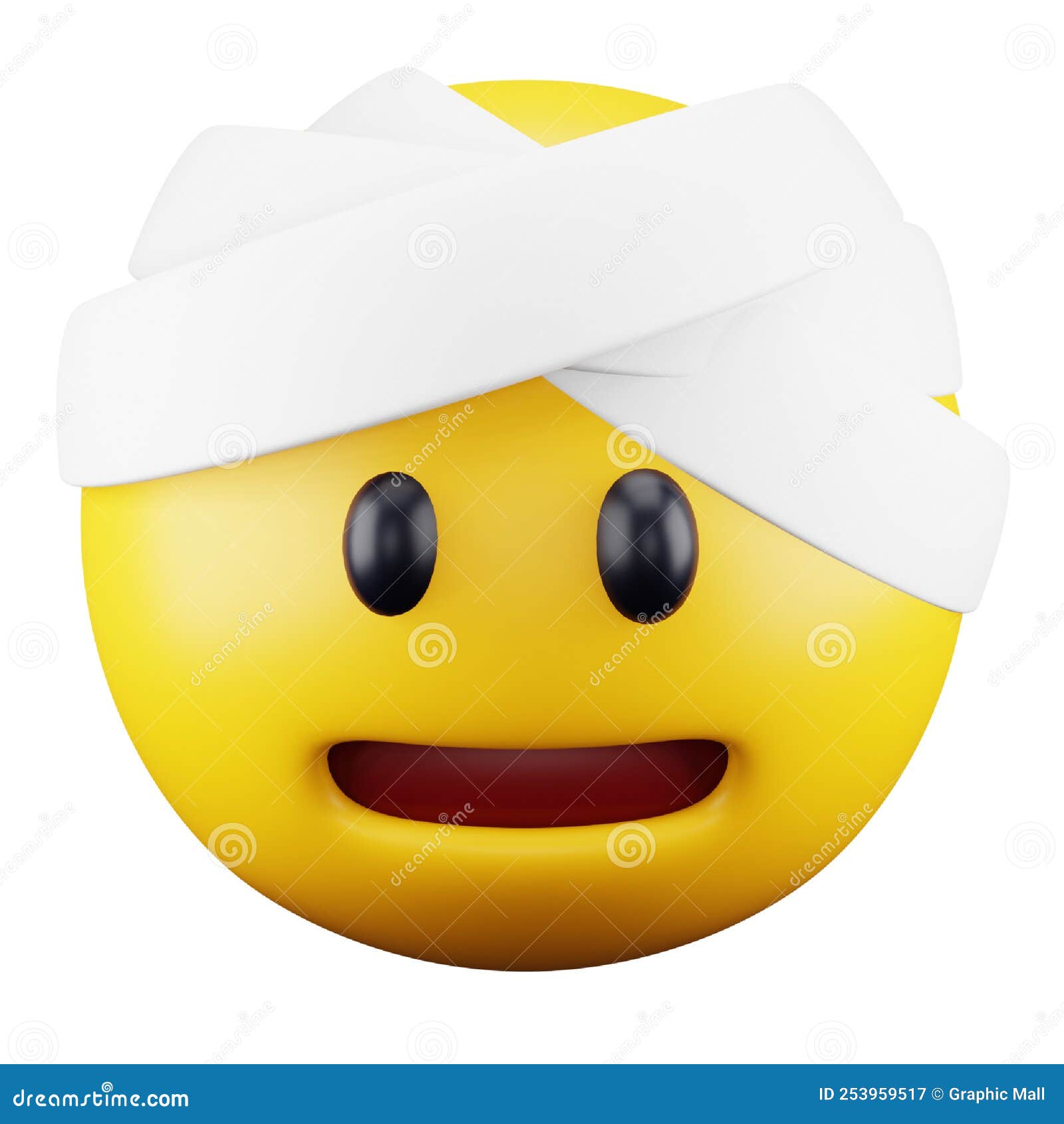 Headache Emoji Face 3d Rendering Isometric Icon. Stock Vector Illustration of social, avatar