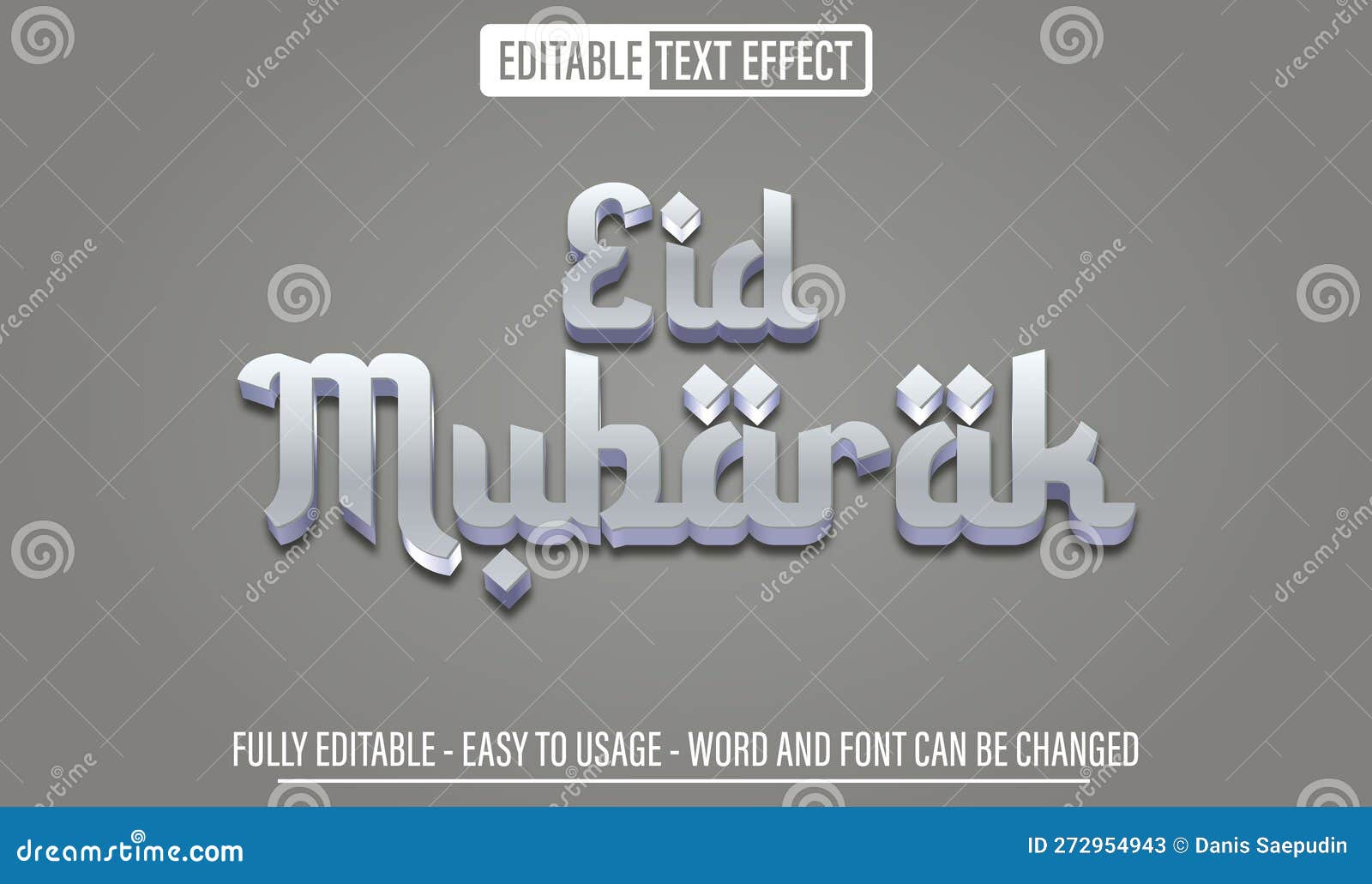Eid Mubarak Arabic Fonts 3d Editable Text Effect Stock Vector Illustration of muslim fully Eid Mubarak Arabic Fonts 3d Editable Text Effect Stock Vector Illustration of muslim fully