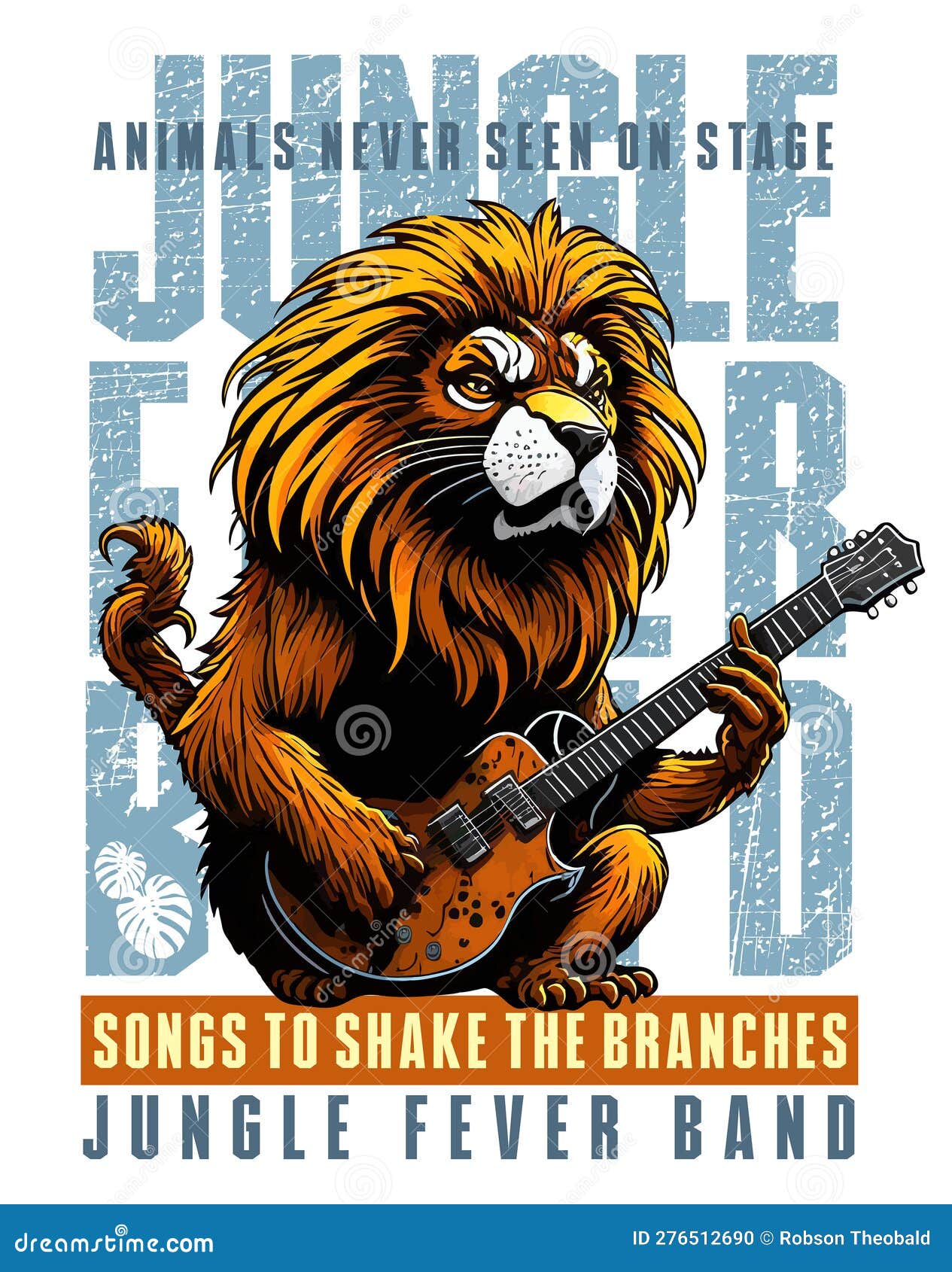 Jungle Fever Band stock vector. Illustration of cartoon 276512690