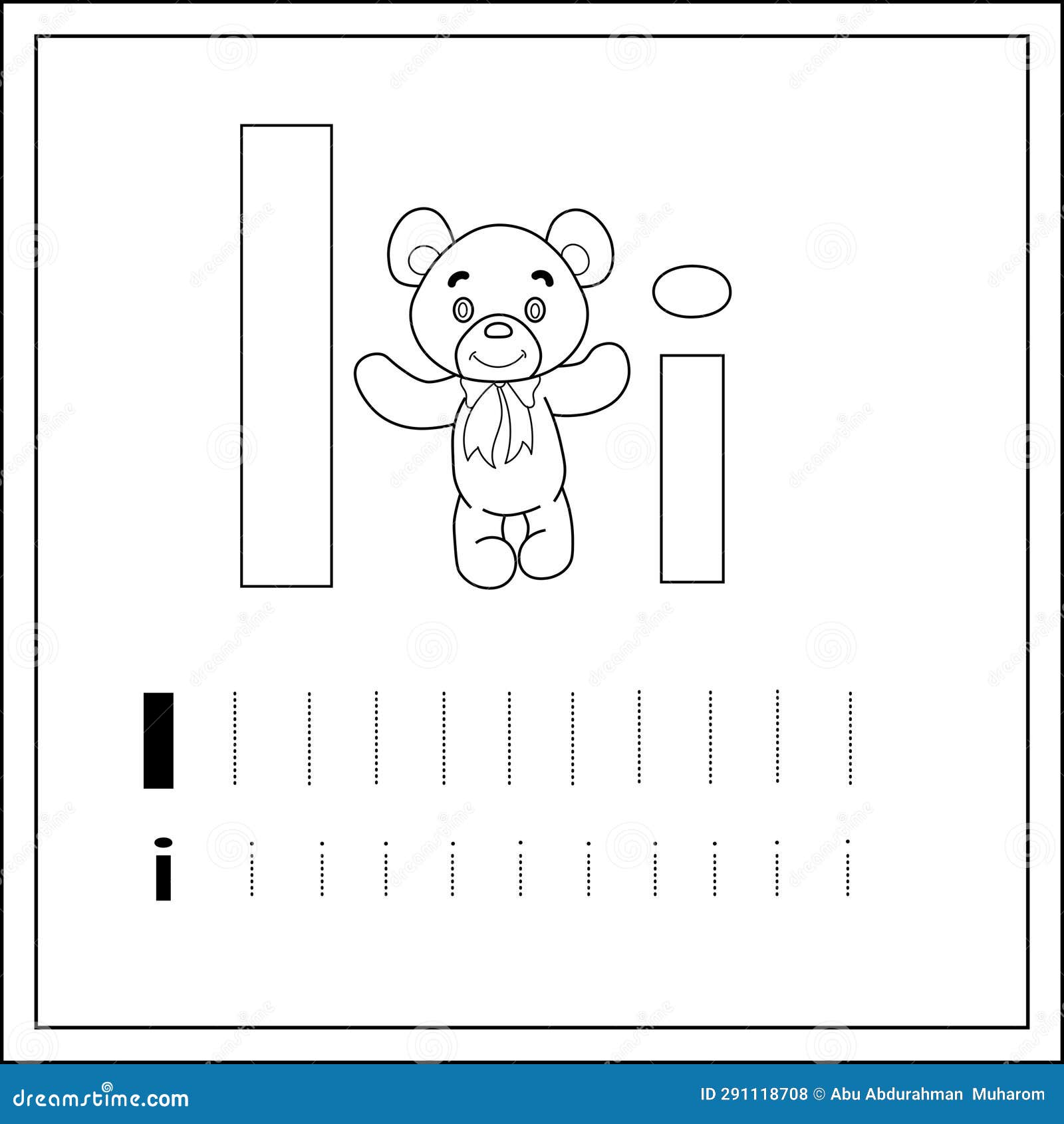 Alphabet Trace Letter a To Z Preschool Worksheet Stock Vector