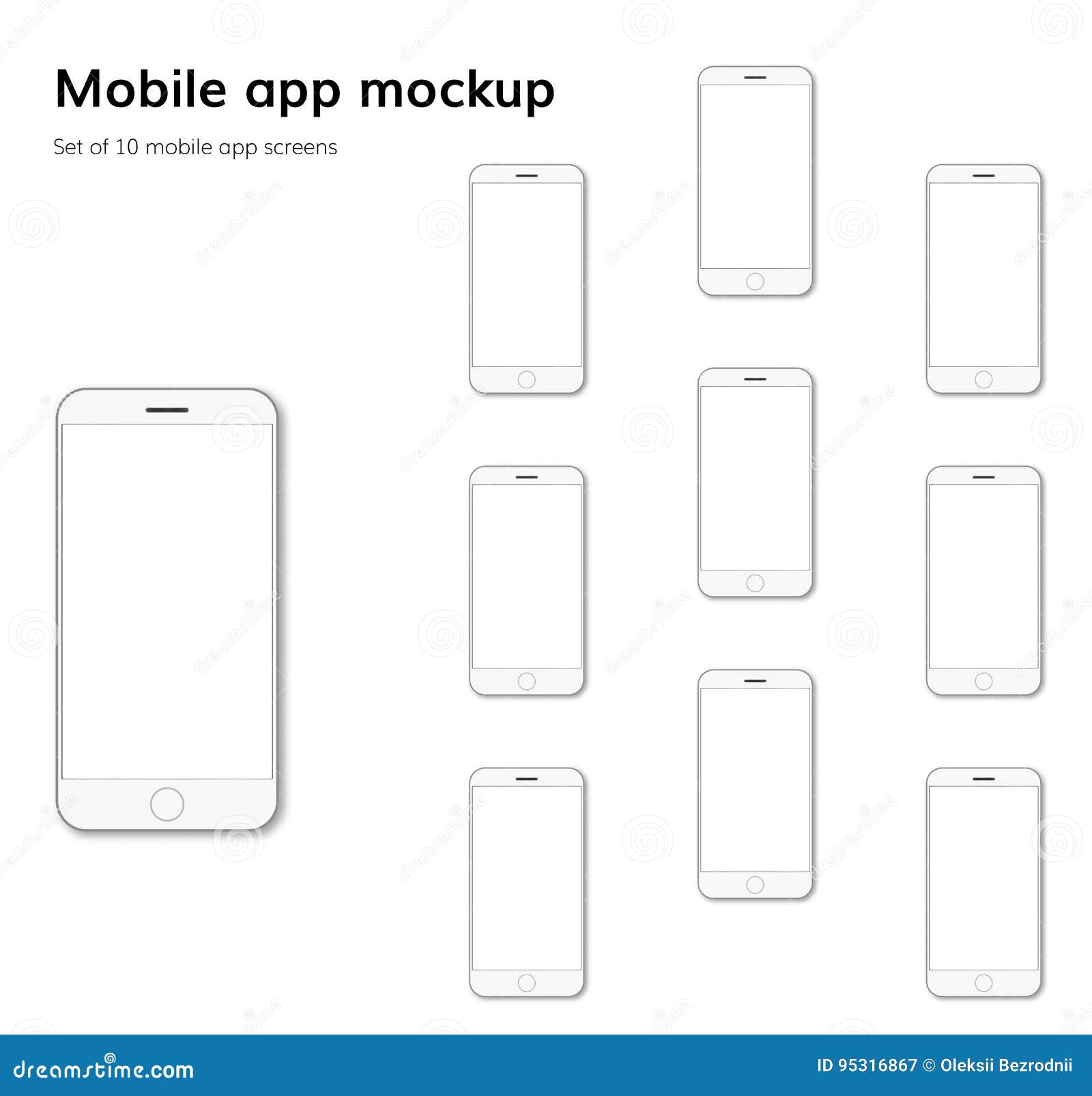 Mobile Application Screens Mockup Vector Stock Vector Illustration of Mobile Application Screens Mockup Vector Stock Vector Illustration of