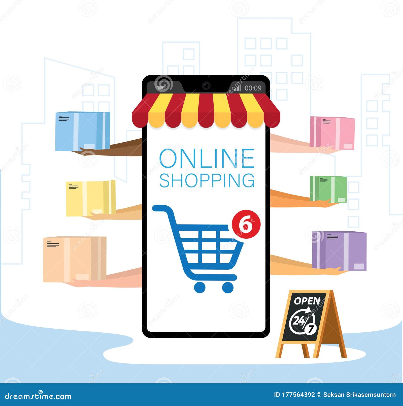 mobile application for shopping, online supermaket