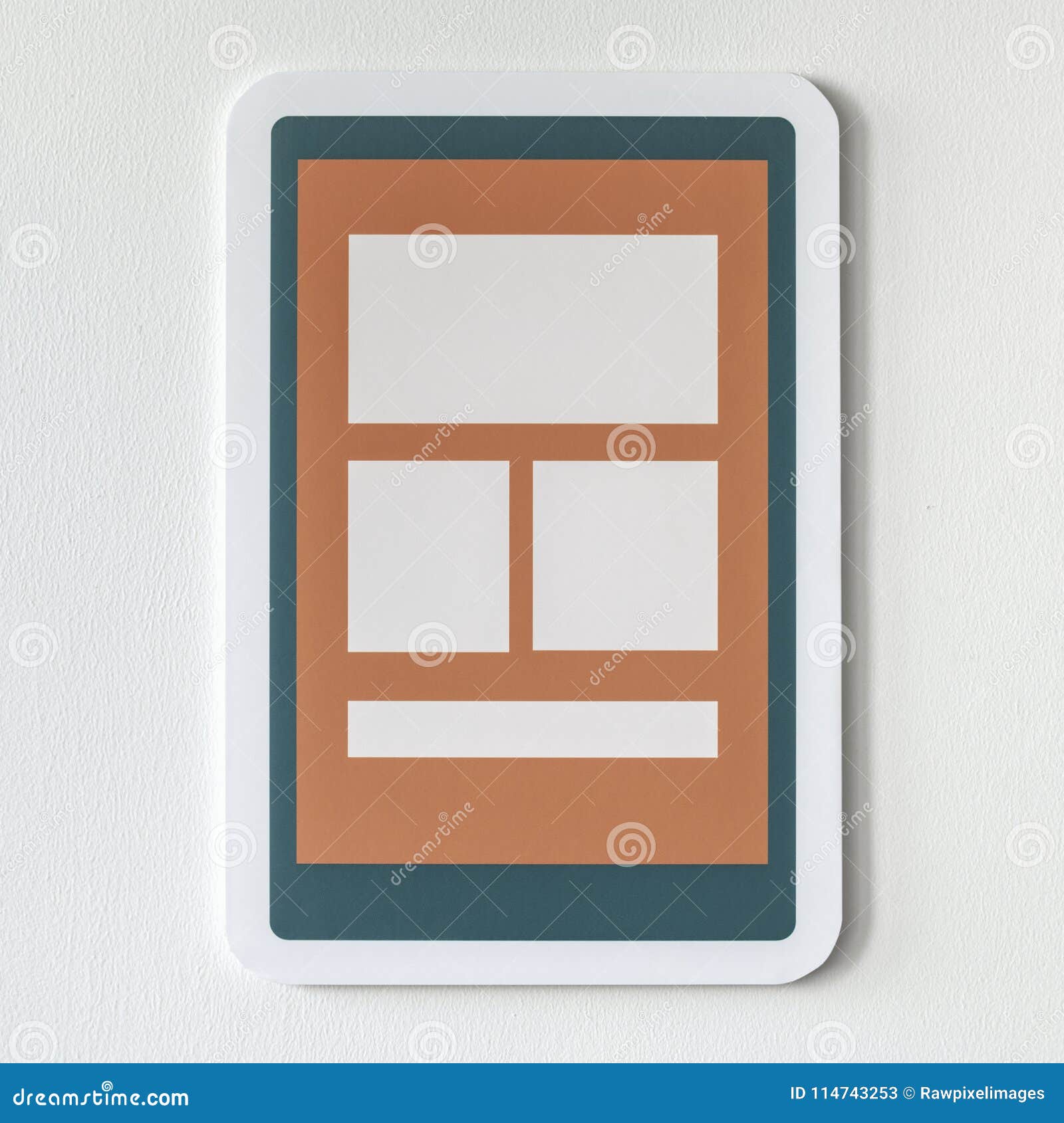 Mobile Application Technology Icon Mockup Stock ...