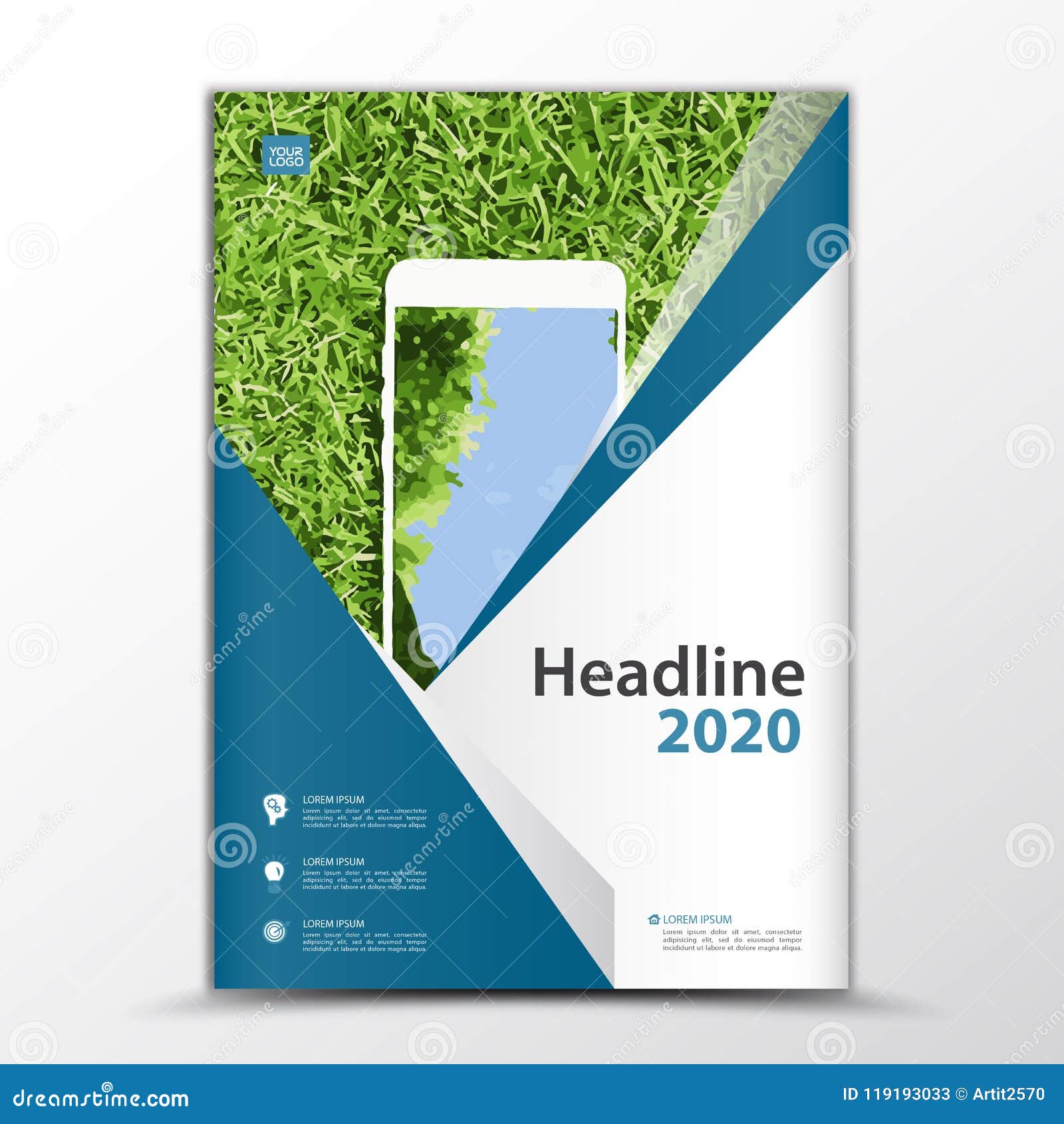 Mobile Apps Flyer, Cover Design, Smartphon Ad, Annual Report Cover With Mobile Book Report Template