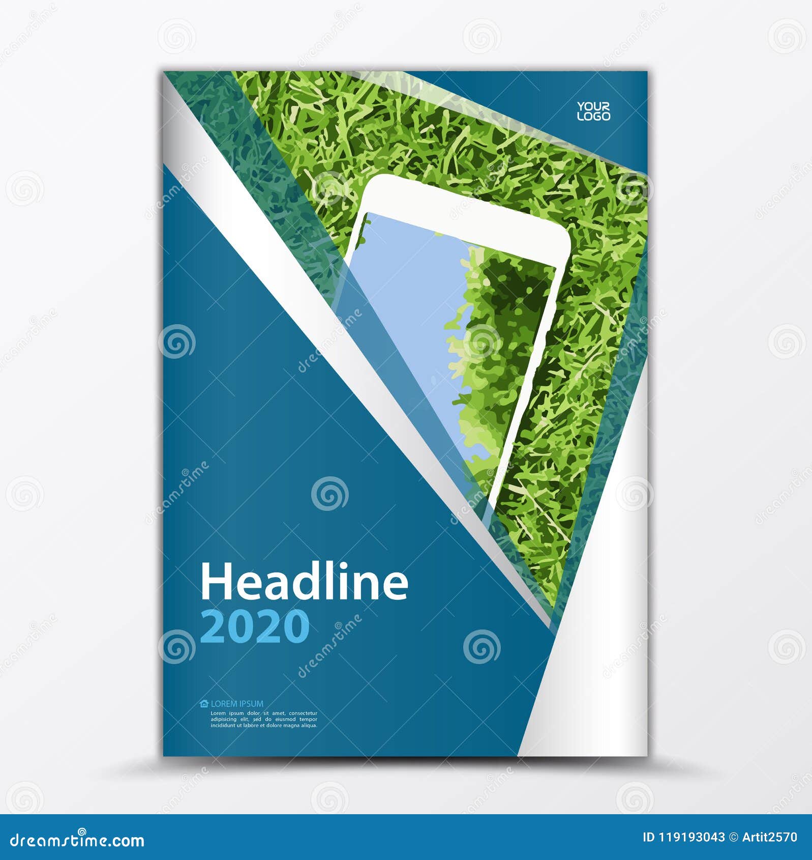 Mobile Apps Flyer, Cover Design, Smartphon Ad, Annual Report Cover With Mobile Book Report Template