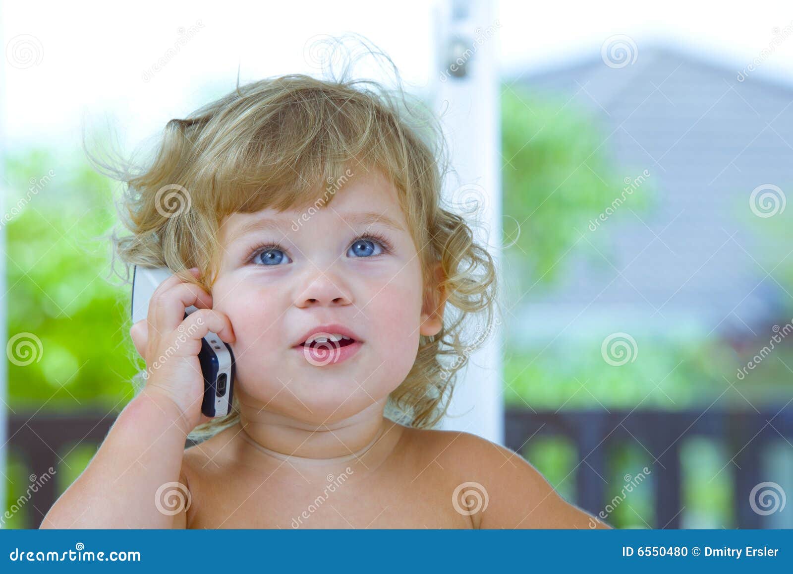 Mobile baby stock photo. Image of healthy, beautiful, communicate 6550480