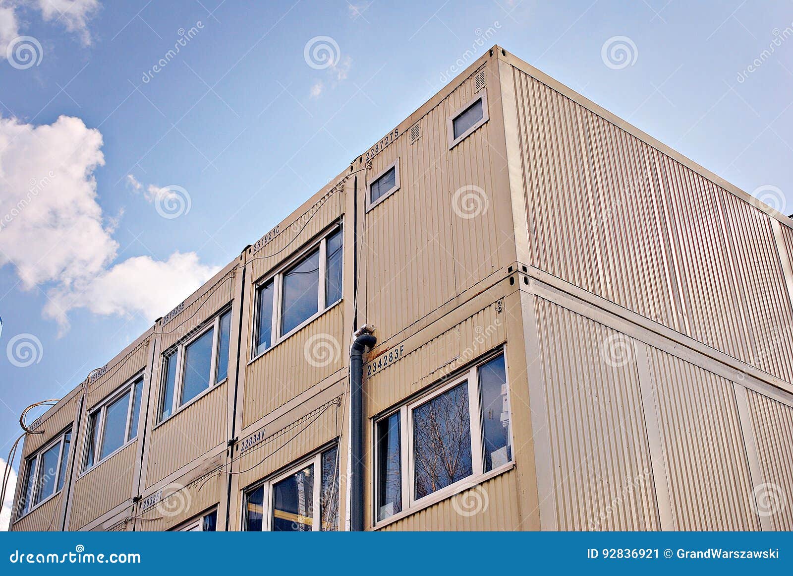 mobile building in industrial site or office container