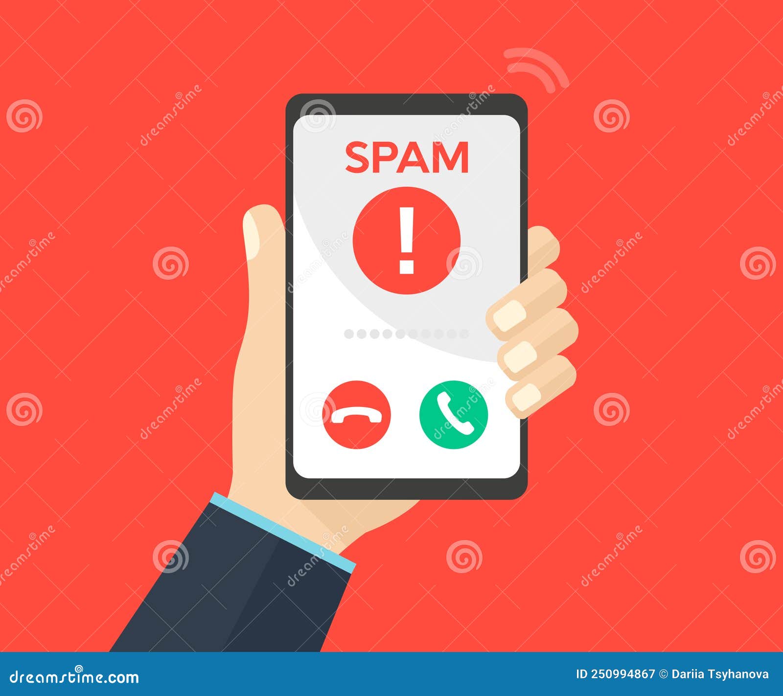 Mobile Call Screen, Hacker Hacks, Spam Call Screen Smartphone Interface