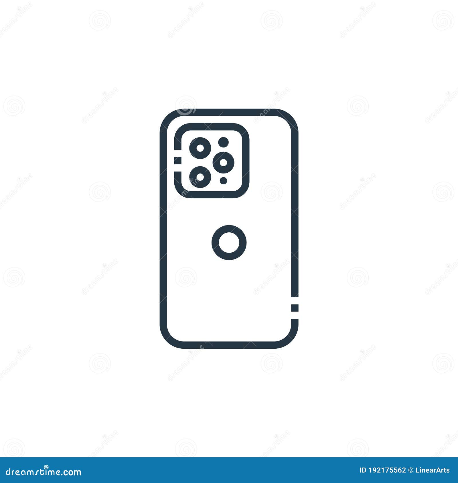 Mobile Camera Icon Vector from Photography Concept. Thin Line