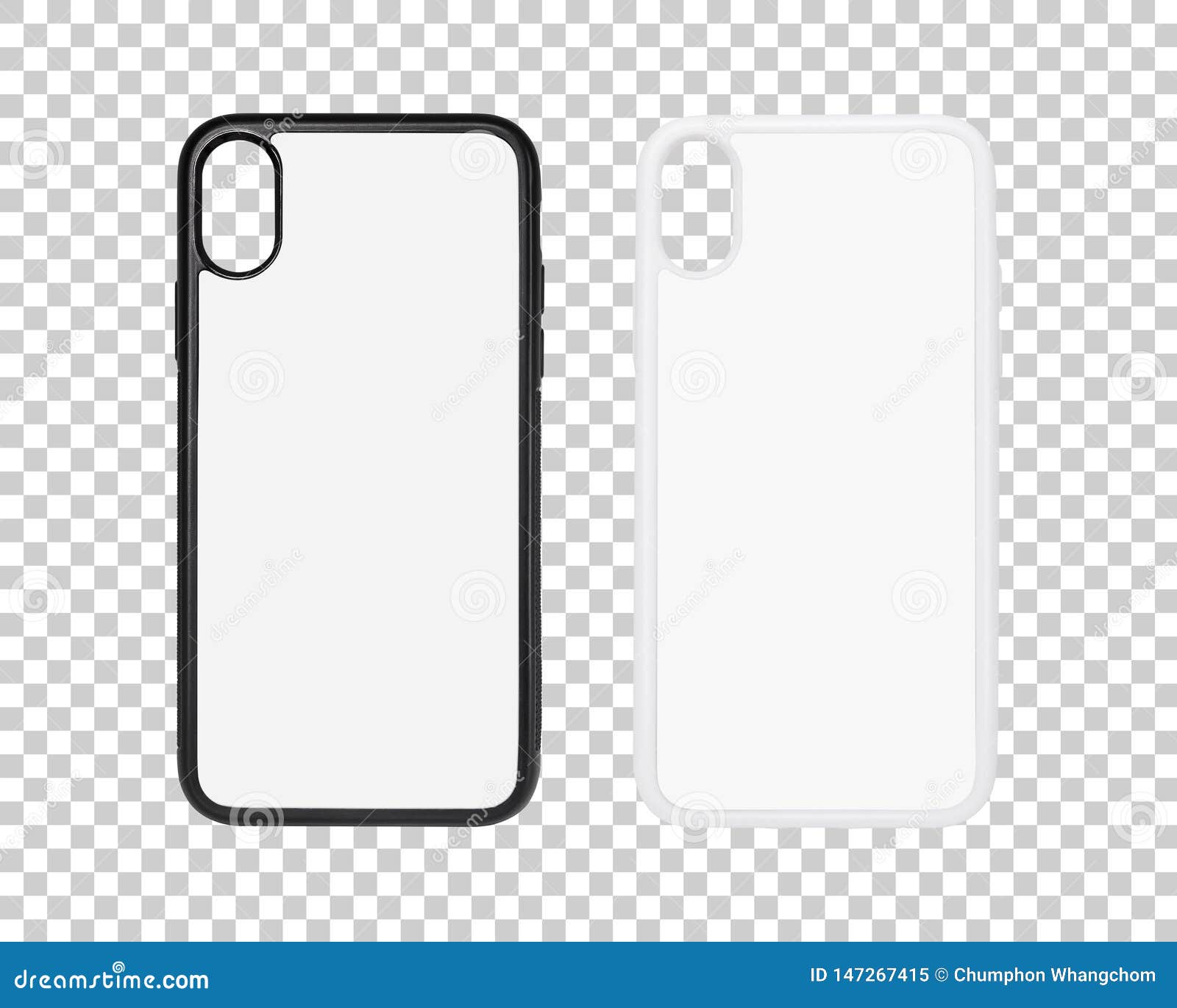 Mobile Case Isolated on Transparent Layer Background. Blank Phone Cover for  Your Design. Clipping Paths Object Stock Image - Image of idea,  communication: 147267415