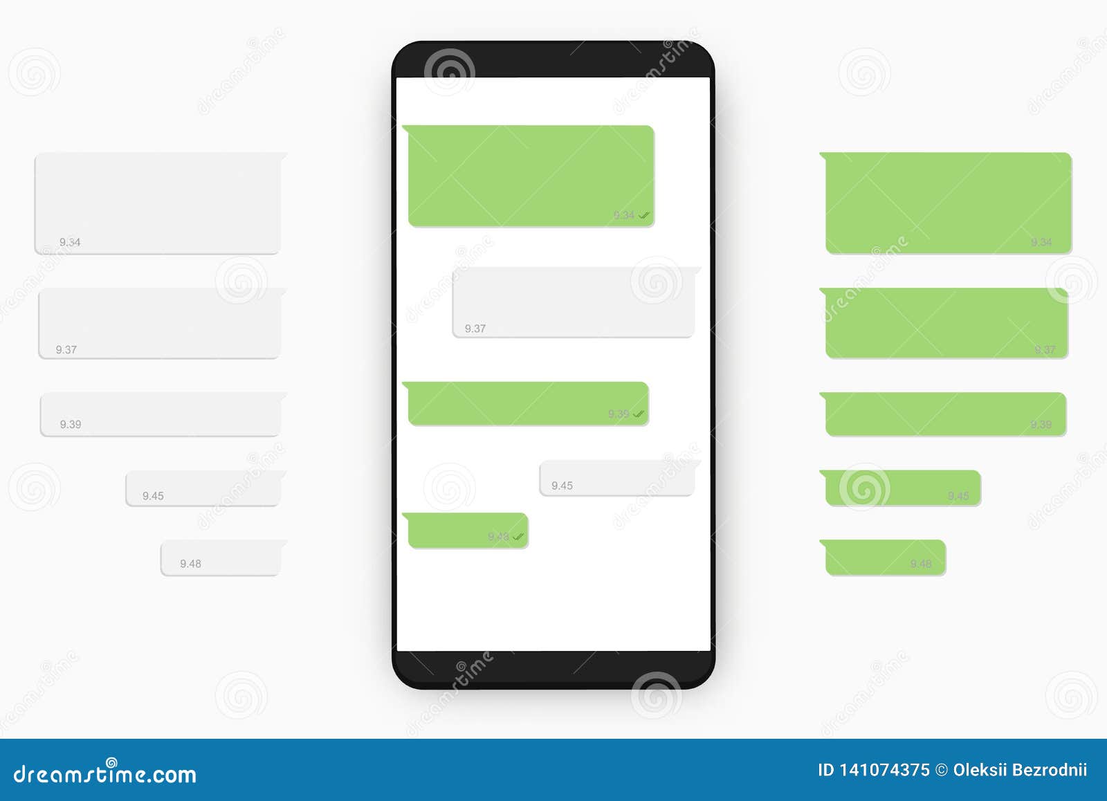 wallpapers Cell Phone Template With Numbers https www dreamstime com mobile chat template mobile chat template text dialog boxes mobile phone screen image141074375