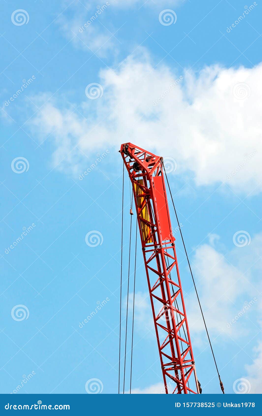 Mobile tower crane stock image. Image of loading, industry 157738525