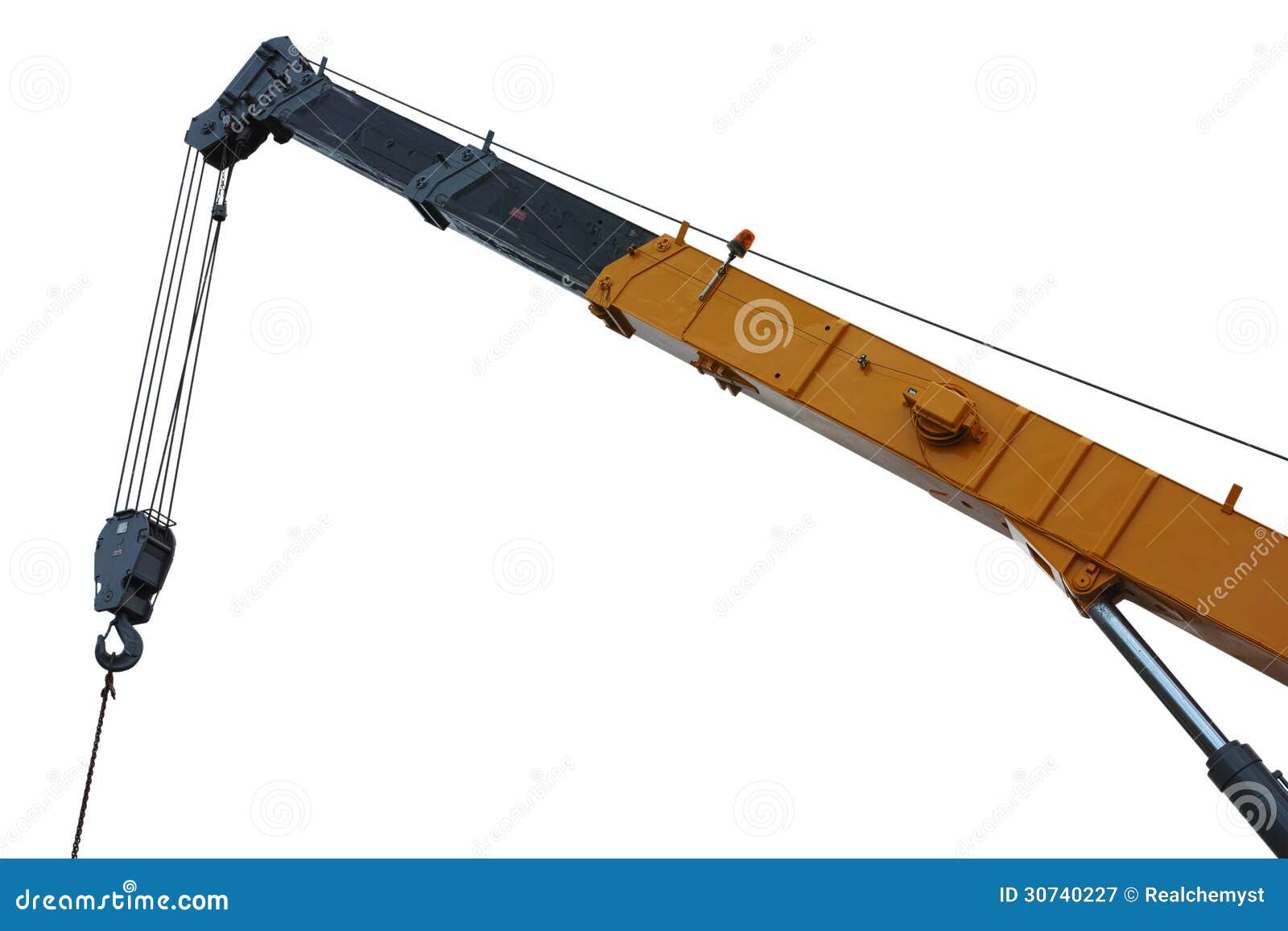 Mobile crane boom stock image. Image of heavy, mobile - 30740227